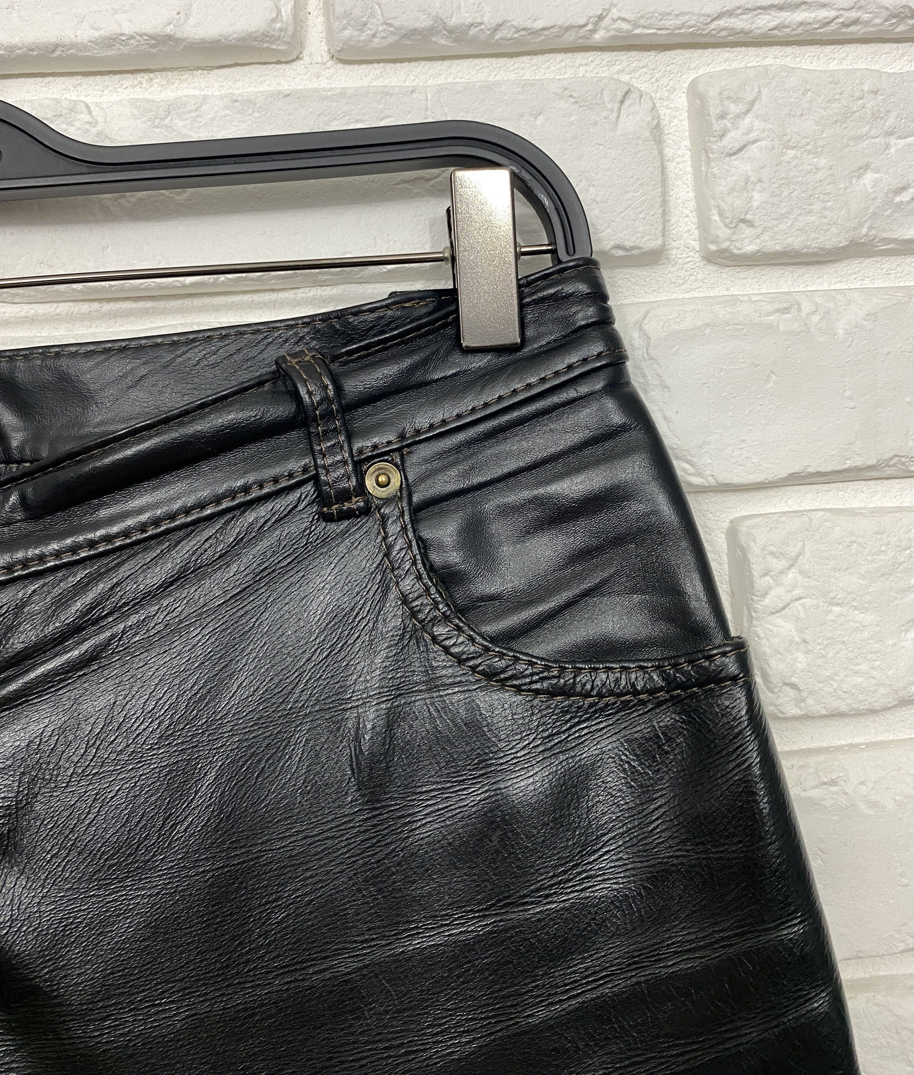 Belstaff Belstaff Black Prince Leather Pants Motorcycle Trousers 44 Size 30" / US 8 / IT 44 - 7 Thumbnail