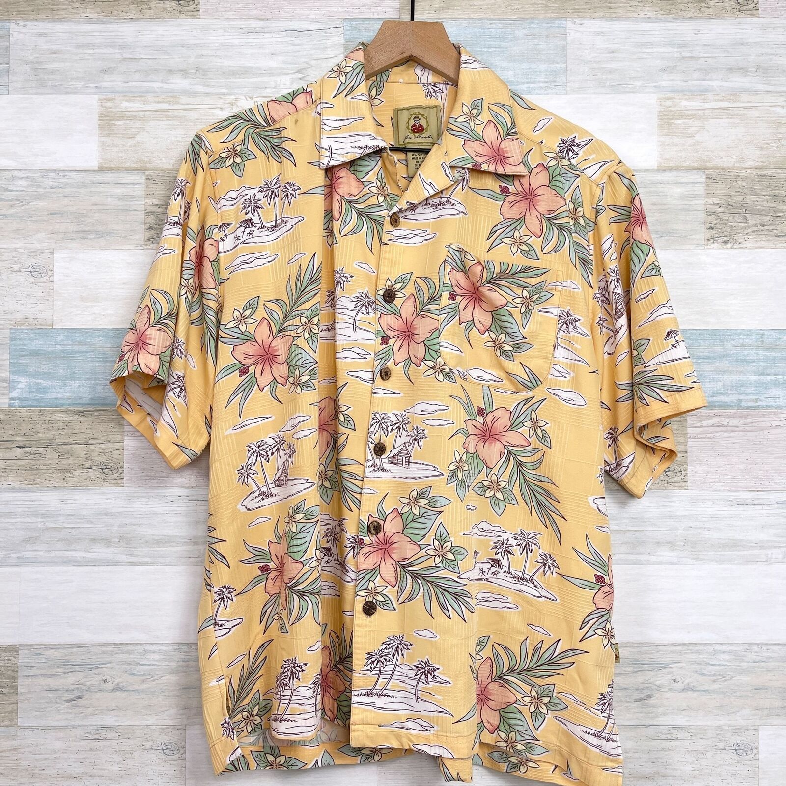Other Joe Marlin Hawaiian Camp Shirt Tropical Floral Mens Large Size US L / EU 52-54 / 3 - 1 Thumbnail