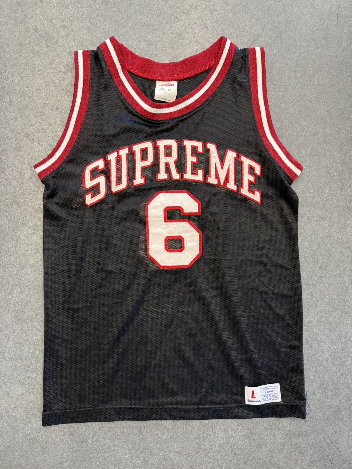 Supreme 2000S Vintage Supreme #6 Away Basketball Jersey Size US L / EU 52-54 / 3 - 1 Thumbnail