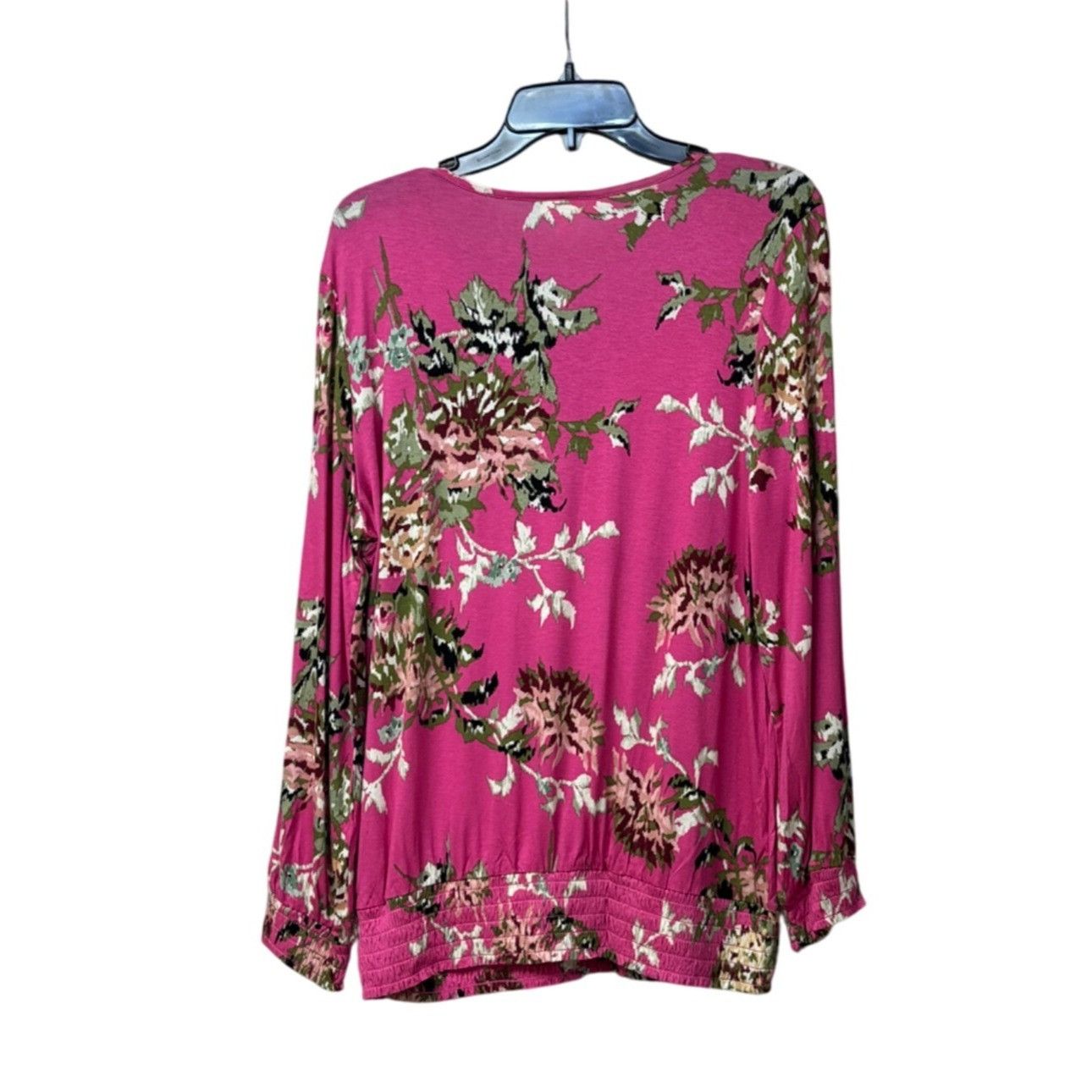 Other Style & Co Floral-Print Smocked Surplice Top, Pink Vintage Size M / US 6-8 / IT 42-44 - 10 Thumbnail