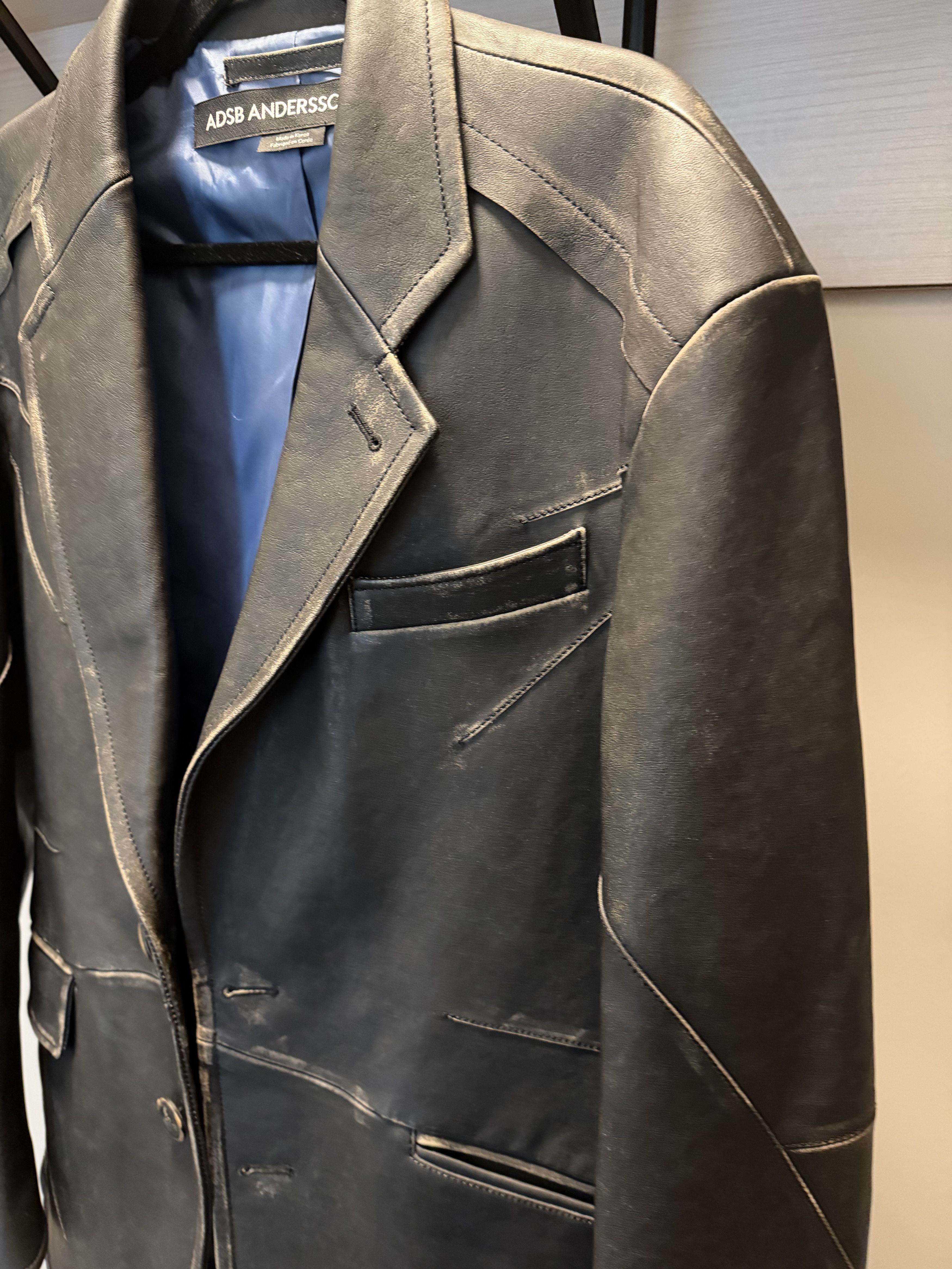 Andersson Bell Black Hyde Leather Jacket Size US L / EU 52-54 / 3 - 3 Thumbnail