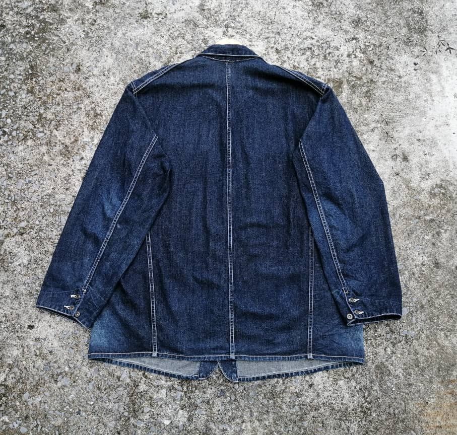 Edwin × Vintage Vintage Edwin Dungarees Denim Jacket Size US L / EU 52-54 / 3 - 2 Thumbnail