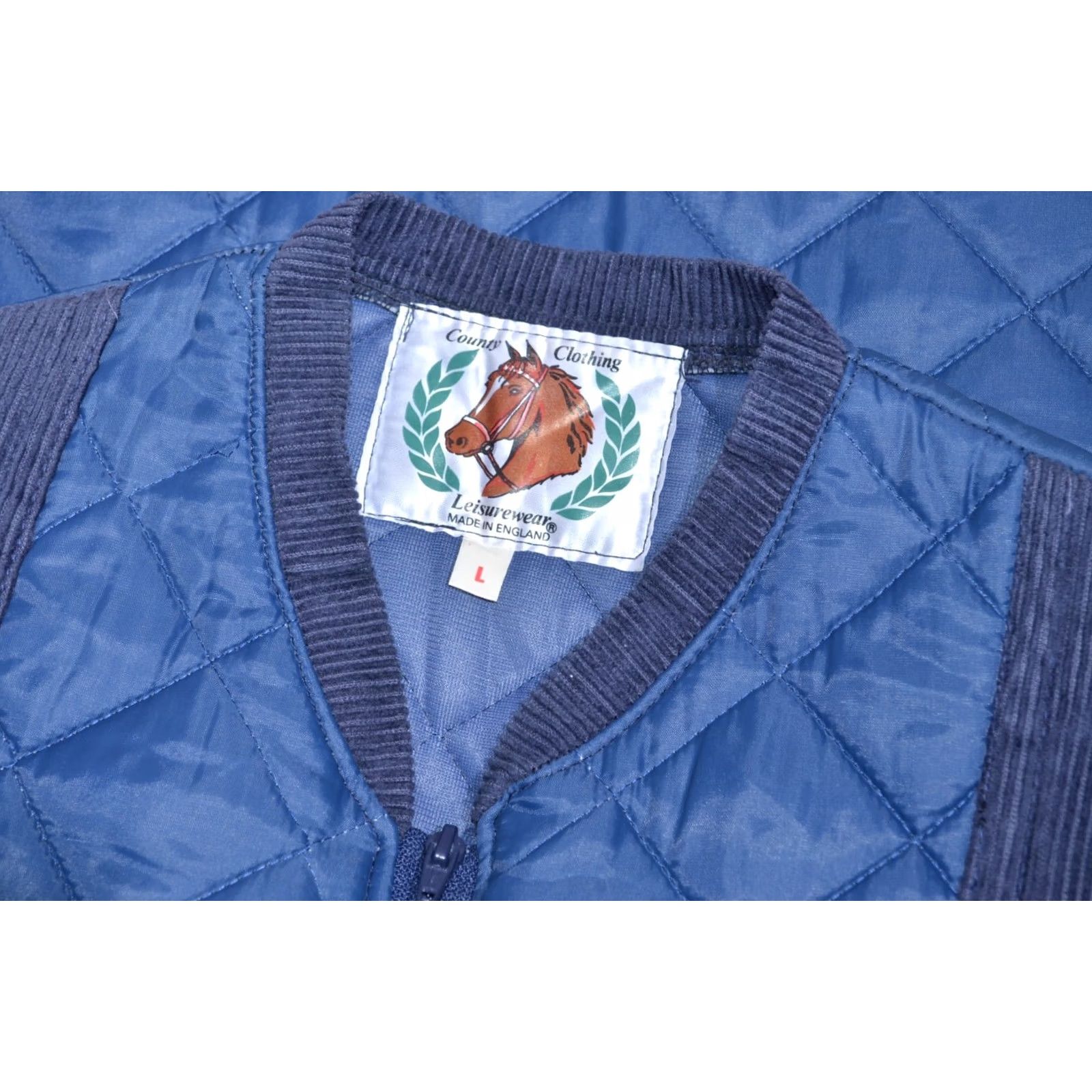 Vintage Leisure Wear Mens Country Quilted Navy Blue Body Warmer Gilet Size Large Size US L / EU 52-54 / 3 - 6 Thumbnail