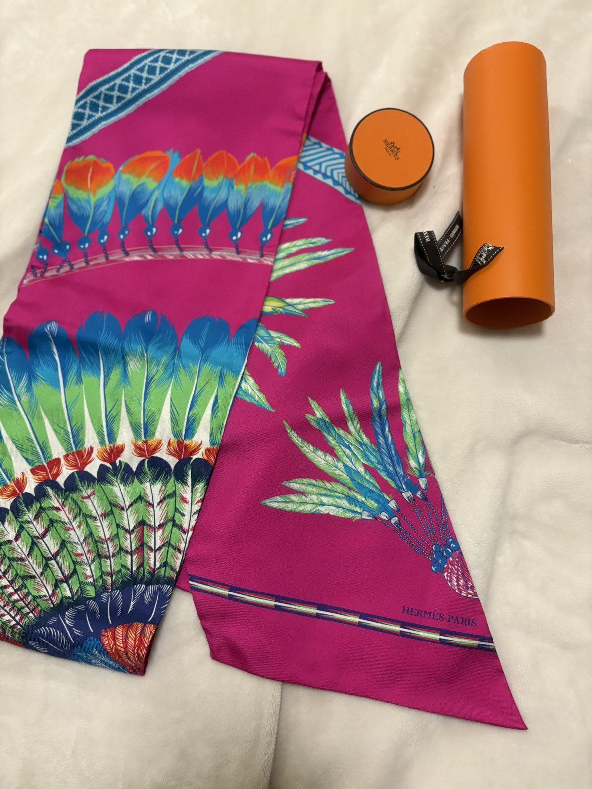 Hermes Hermes maxi twilly- brazil Size ONE SIZE - 1 Thumbnail