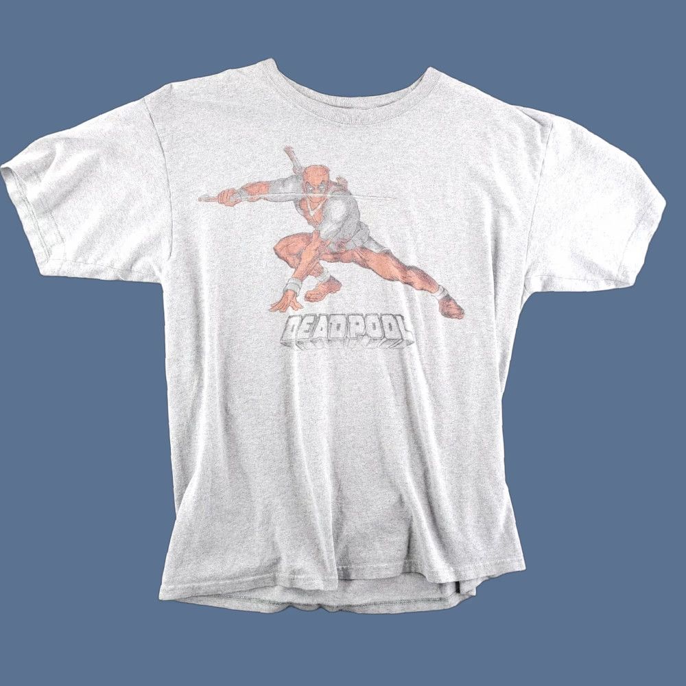 Vintage Marvel Deadpool T Shirt Mens Large Gray Crewneck Size US L / EU 52-54 / 3 - 1 Thumbnail