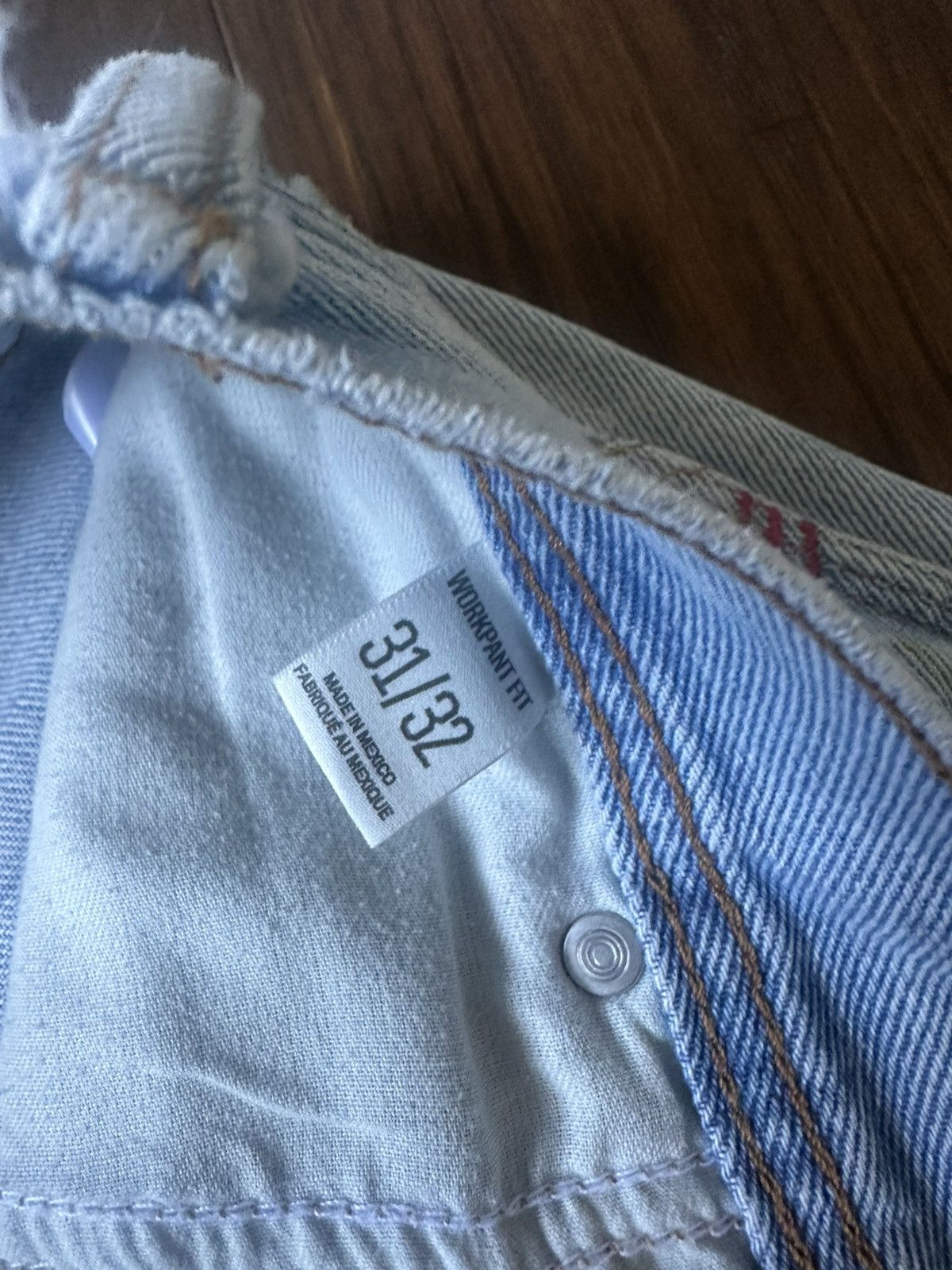 Bdg Blue Denim Double Knee Pants (31x32) Size US 31 - 3 Thumbnail