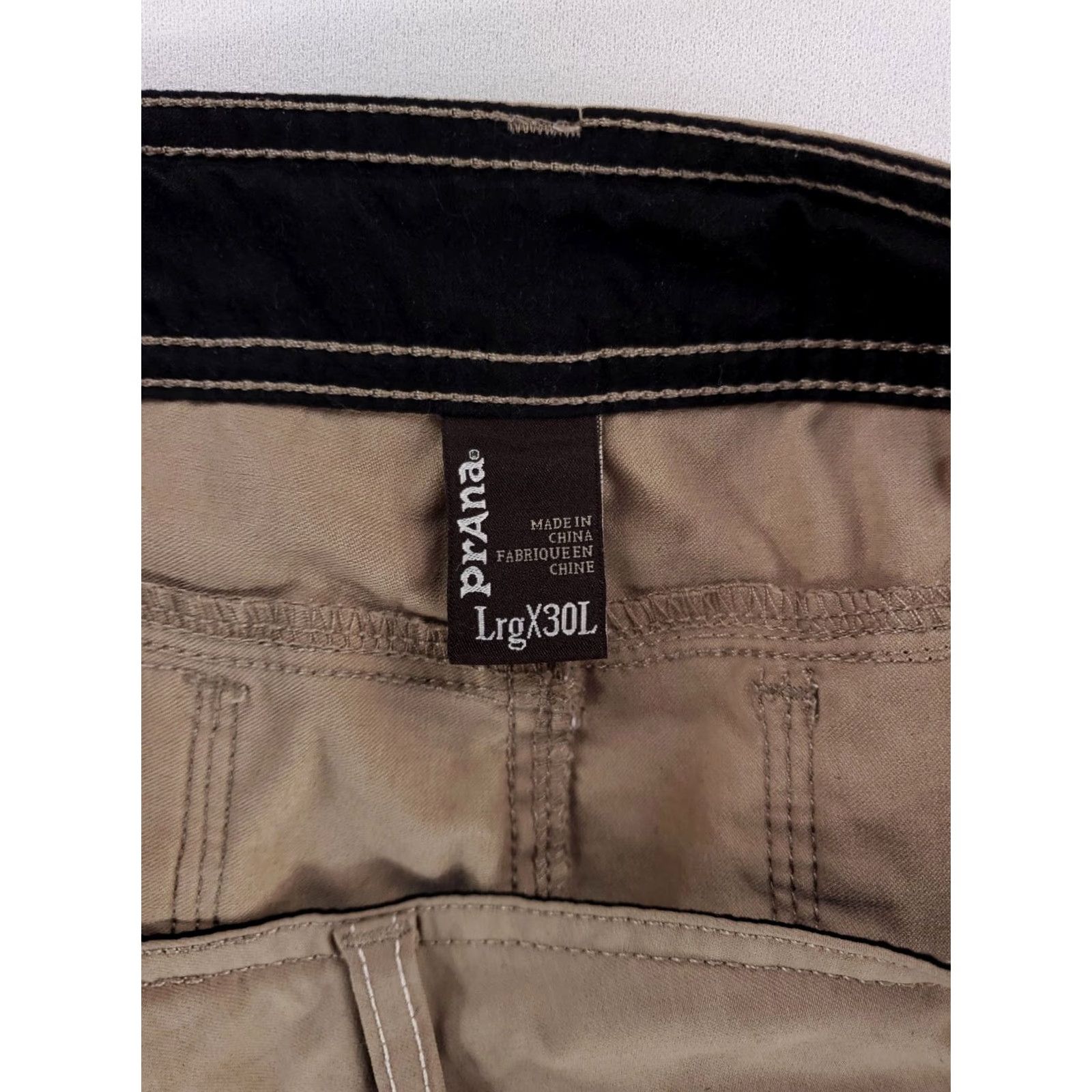 Prana Prana Zion Pants Zip Fly Belted Hiking Performance Mens L Brown 36 Inseam 29.5 Belted Hiking Mens Pants Size US 36 / EU 52 - 6 Thumbnail