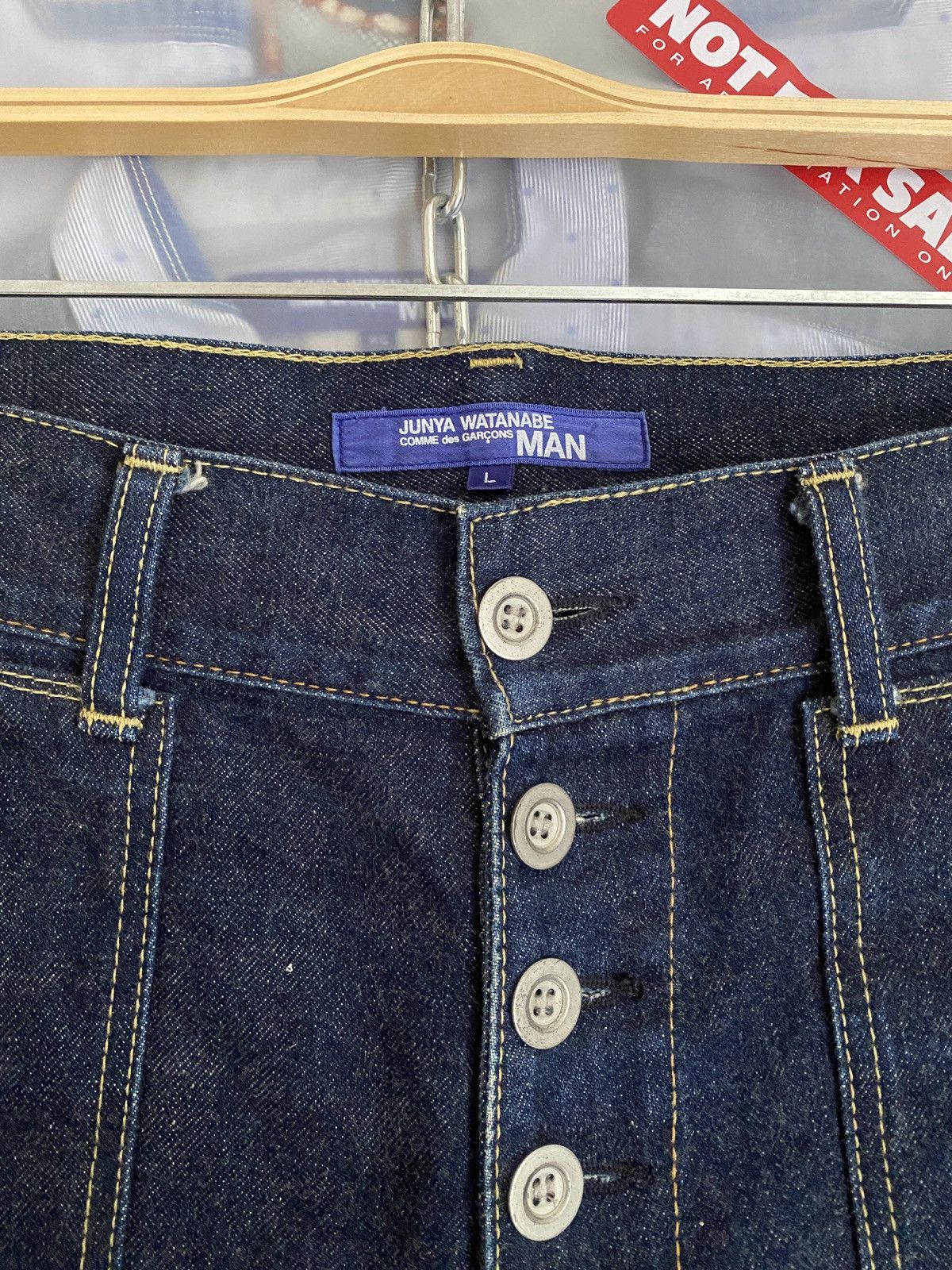 Comme des Garcons Vintage Junya Watanabe Man Patch Pocket Seamless Outside Size US 34 / EU 50 - 5 Thumbnail