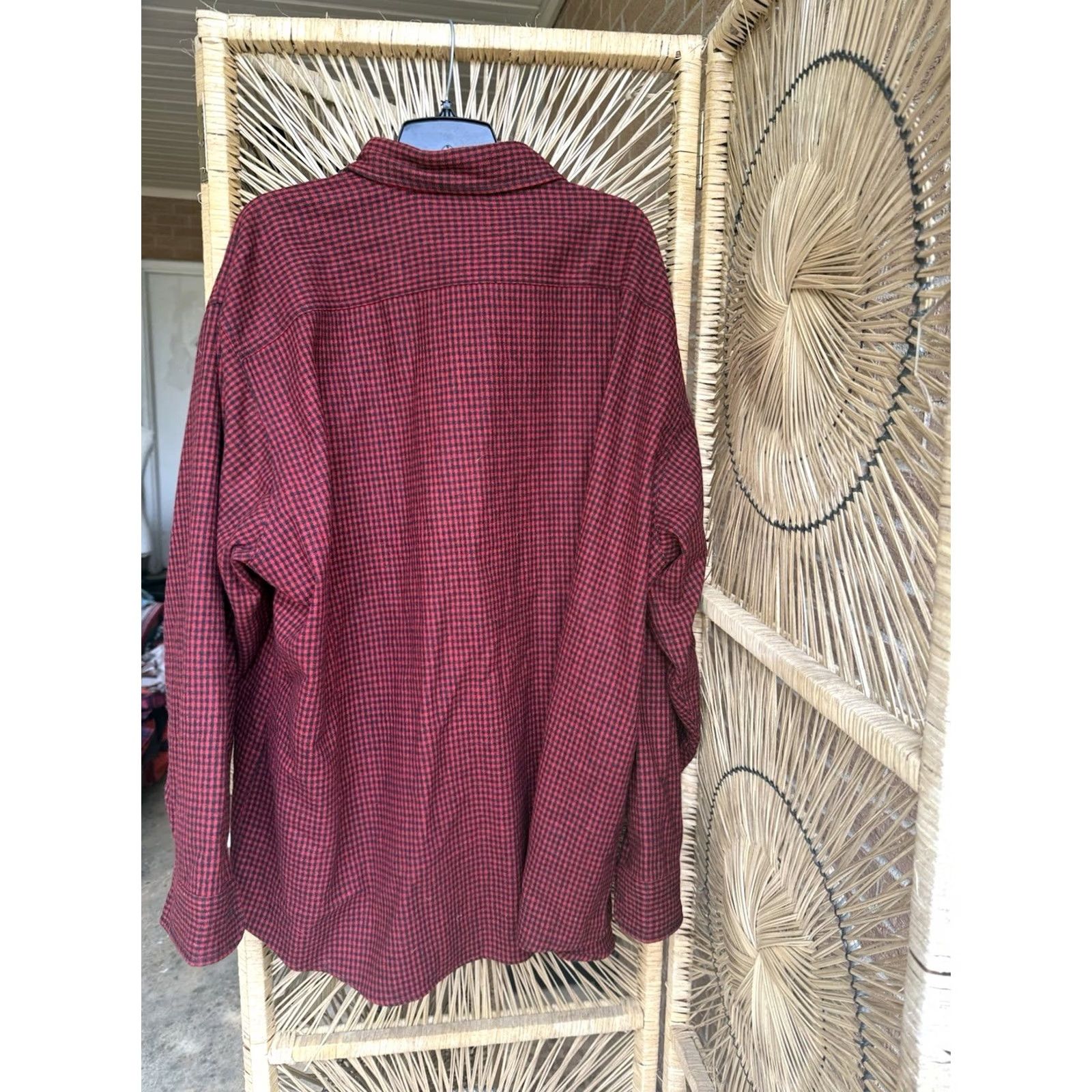 Vintage Woolrich Shirt Button-Up Long Sleeve Red Buffalo Check 3XL Mens Wool Blend Button Front Pockets Casual Workwear Fall Winter Size US XXL / EU 58 / 5 - 3 Thumbnail