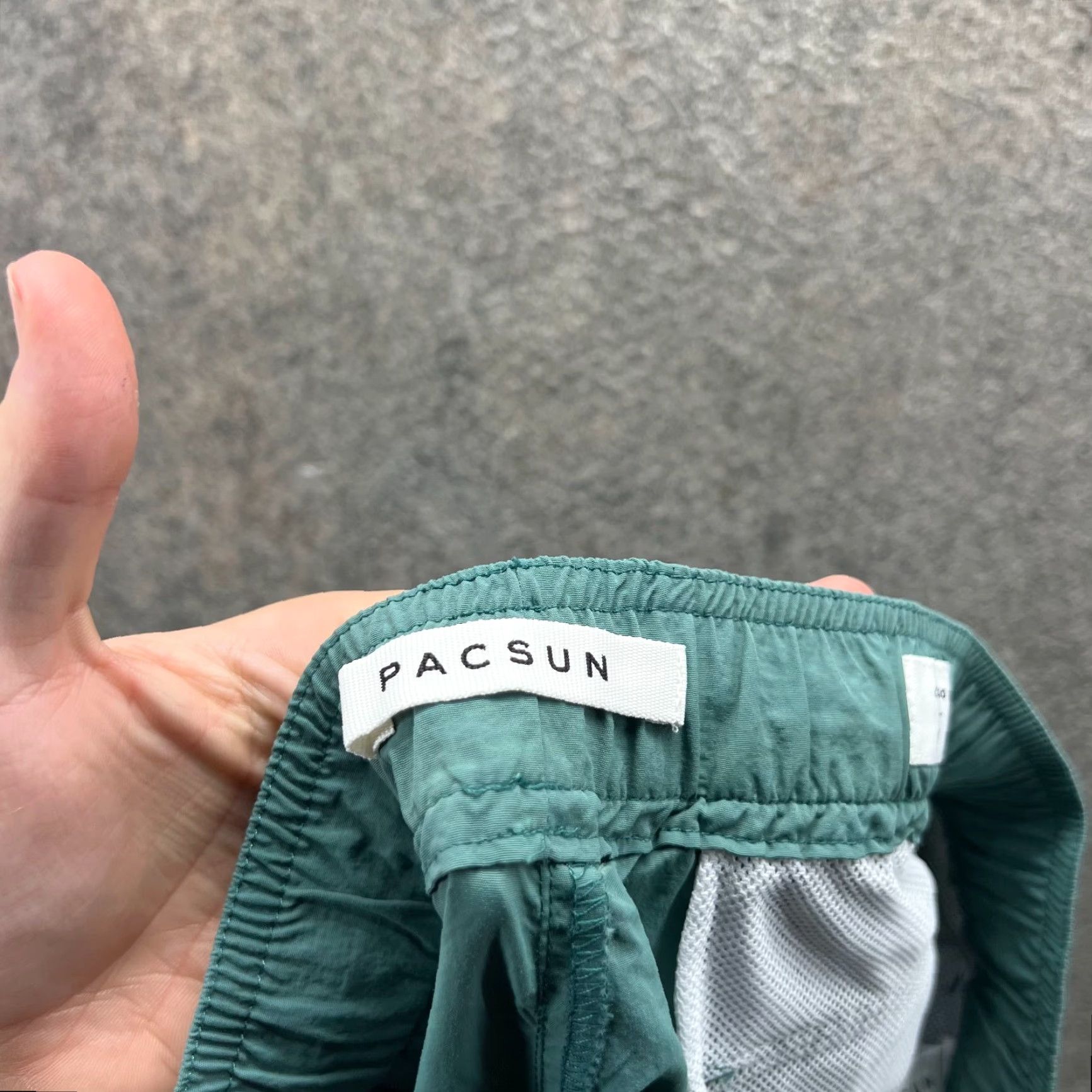 Pacsun Pacsun Shorts Men Medium Green Cargo Nylon Lightweight Drawstring Utility Pocket Size US 31 - 6 Thumbnail
