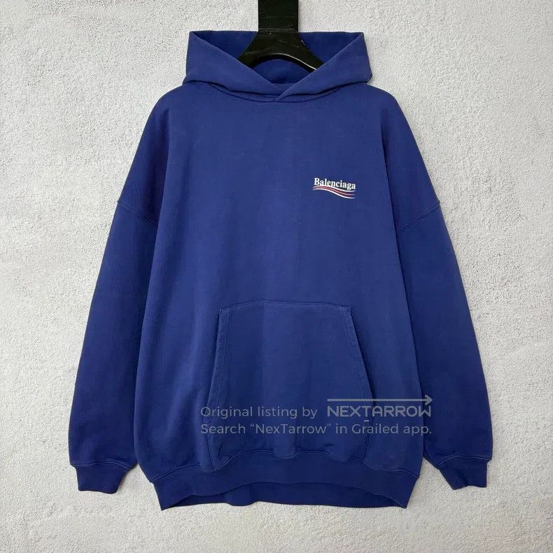 Balenciaga Balenciaga Wave Coke Logo Printed Hooded Long Sleeve Hoodi Size US XS / EU 42 / 0 - 1 Thumbnail