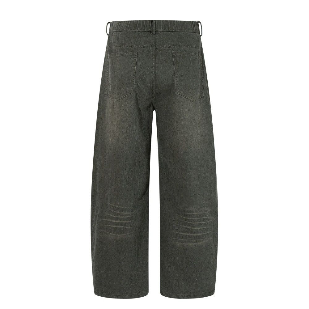 Jean Men's retro punk destroyed distressed washed casual trousers Size US 32 / EU 48 - 2 Thumbnail