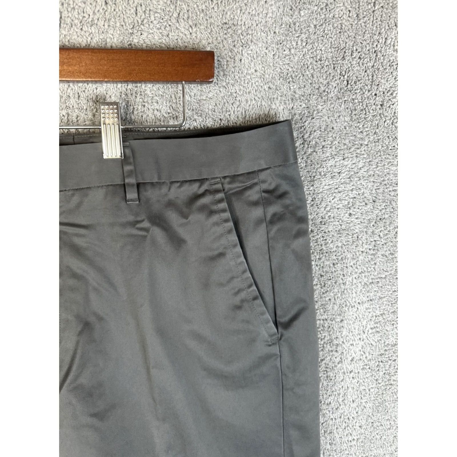 Bonobos Bonobos Weekday Warrior Chino Pants Slim 36x32 Gray Mens Regular Flat Front Size US 36 / EU 52 - 3 Thumbnail