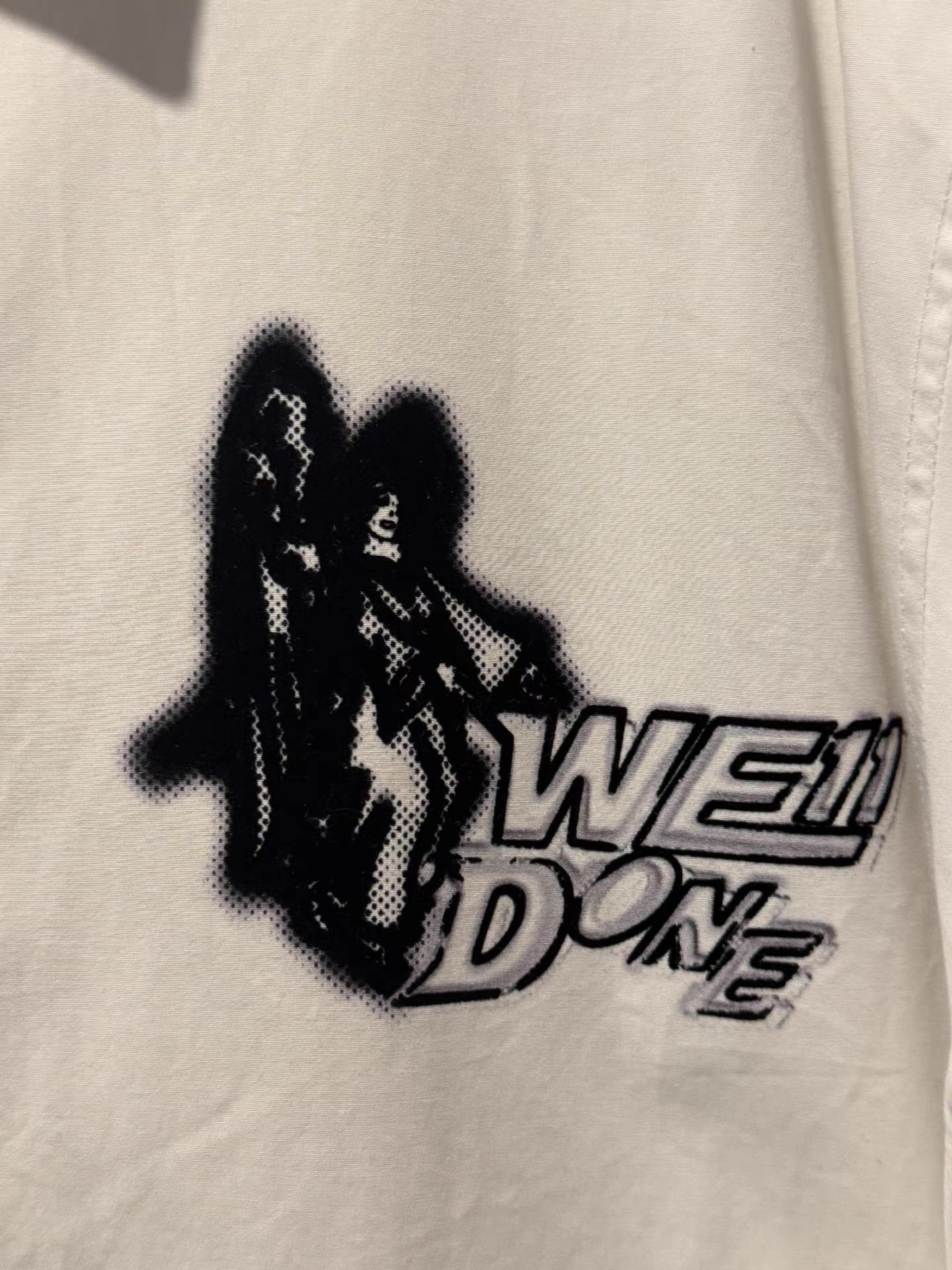 WE11DONE WE11DONE SS22 Logo Print Short Sleeve Shirt Ｑ20 Size US L / EU 52-54 / 3 - 4 Thumbnail