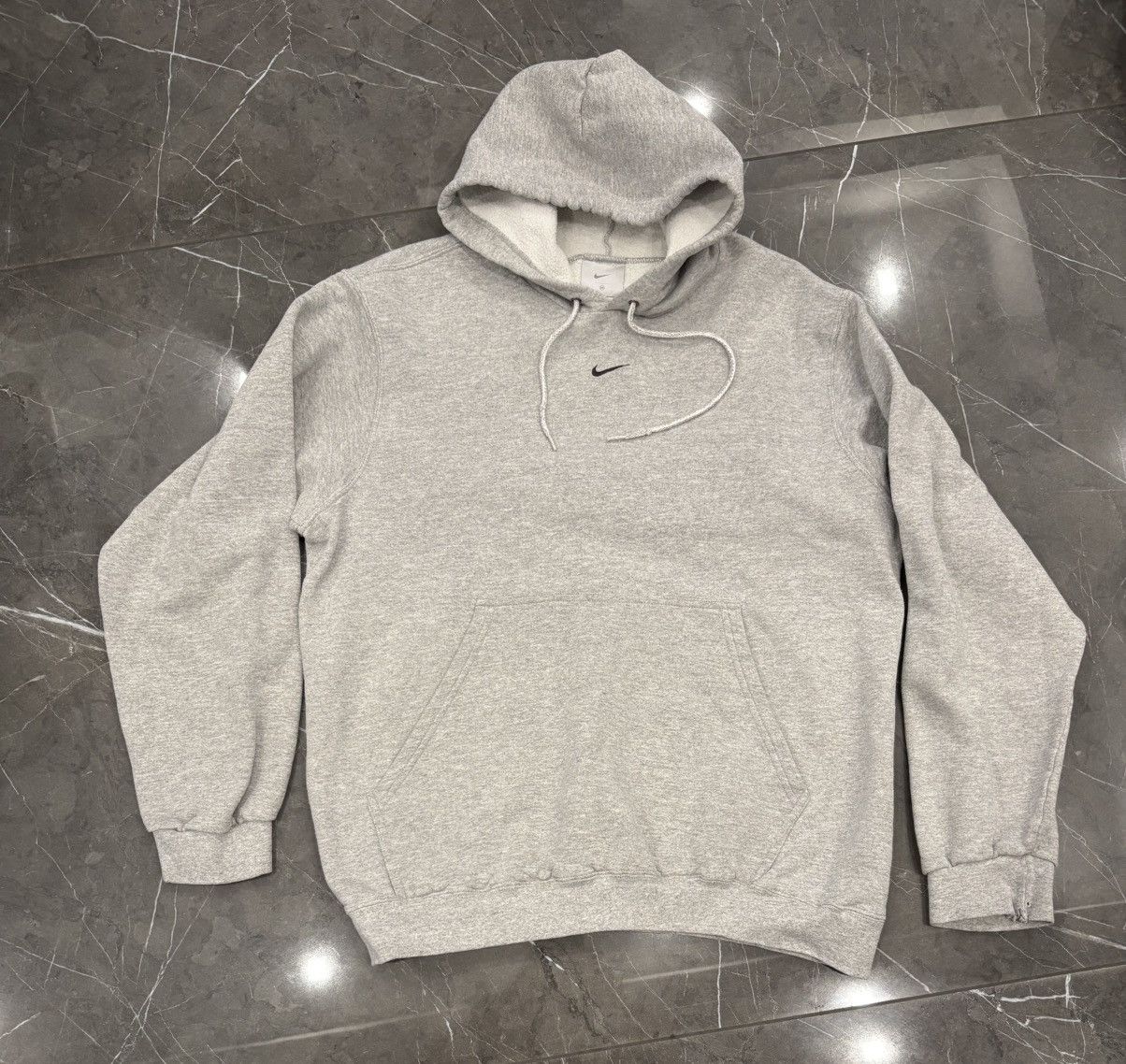 Nike Vintage VTG Nike Center Swoosh Grey Hoodie Medium Y2K Size US M / EU 48-50 / 2 - 1 Thumbnail