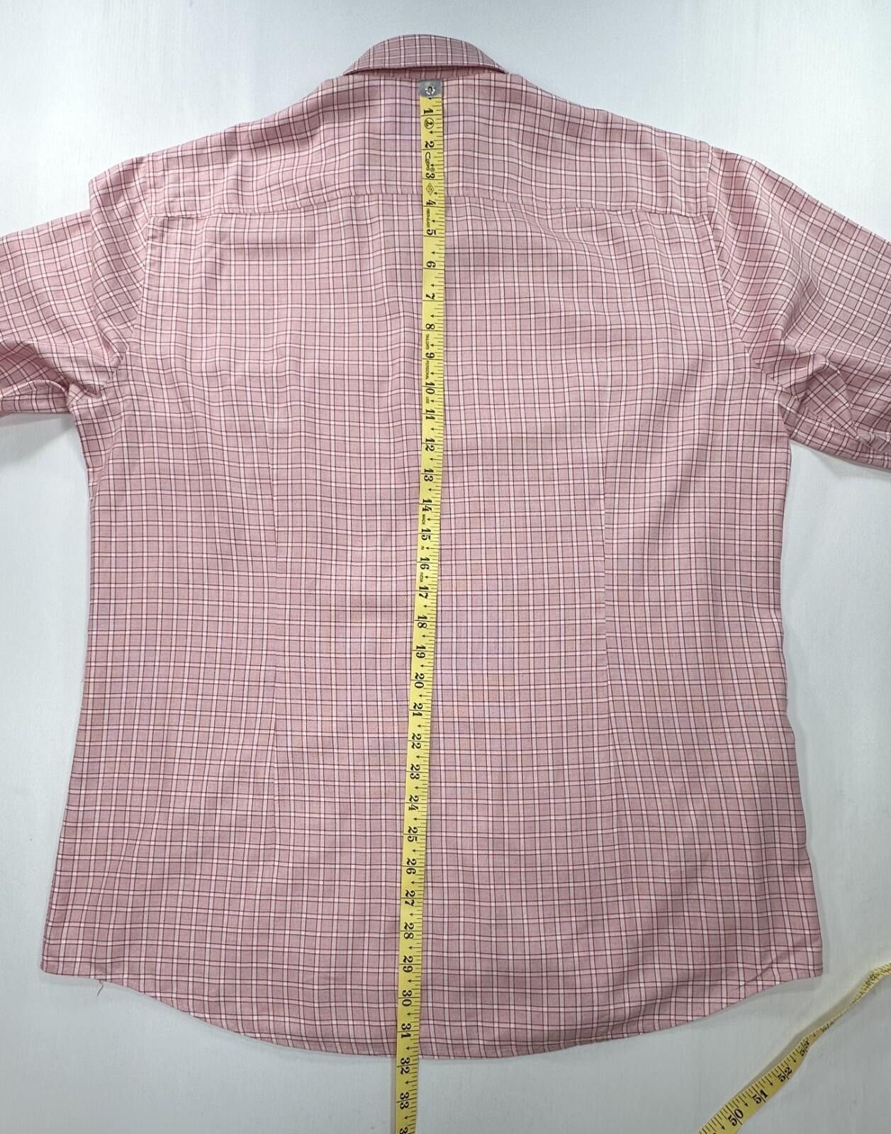 Hugo Boss Hugo Boss Slim Fit Cotton Checked Button Up Red Mens XL Size US XL / EU 56 / 4 - 3 Thumbnail