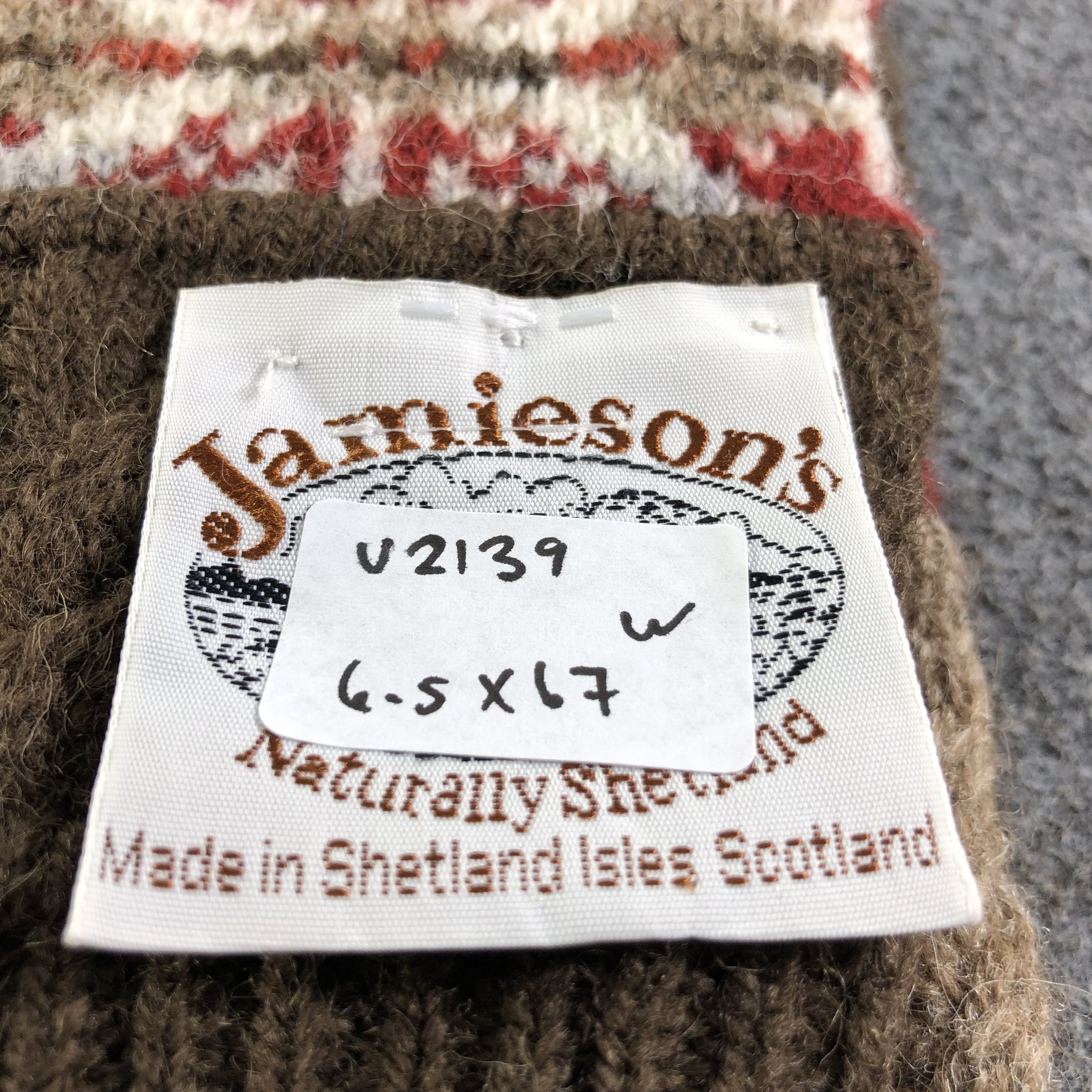 SHIPS Jamieson's Native Wool Scarf Muffler Neckwear V2139 Size ONE SIZE - 7 Thumbnail