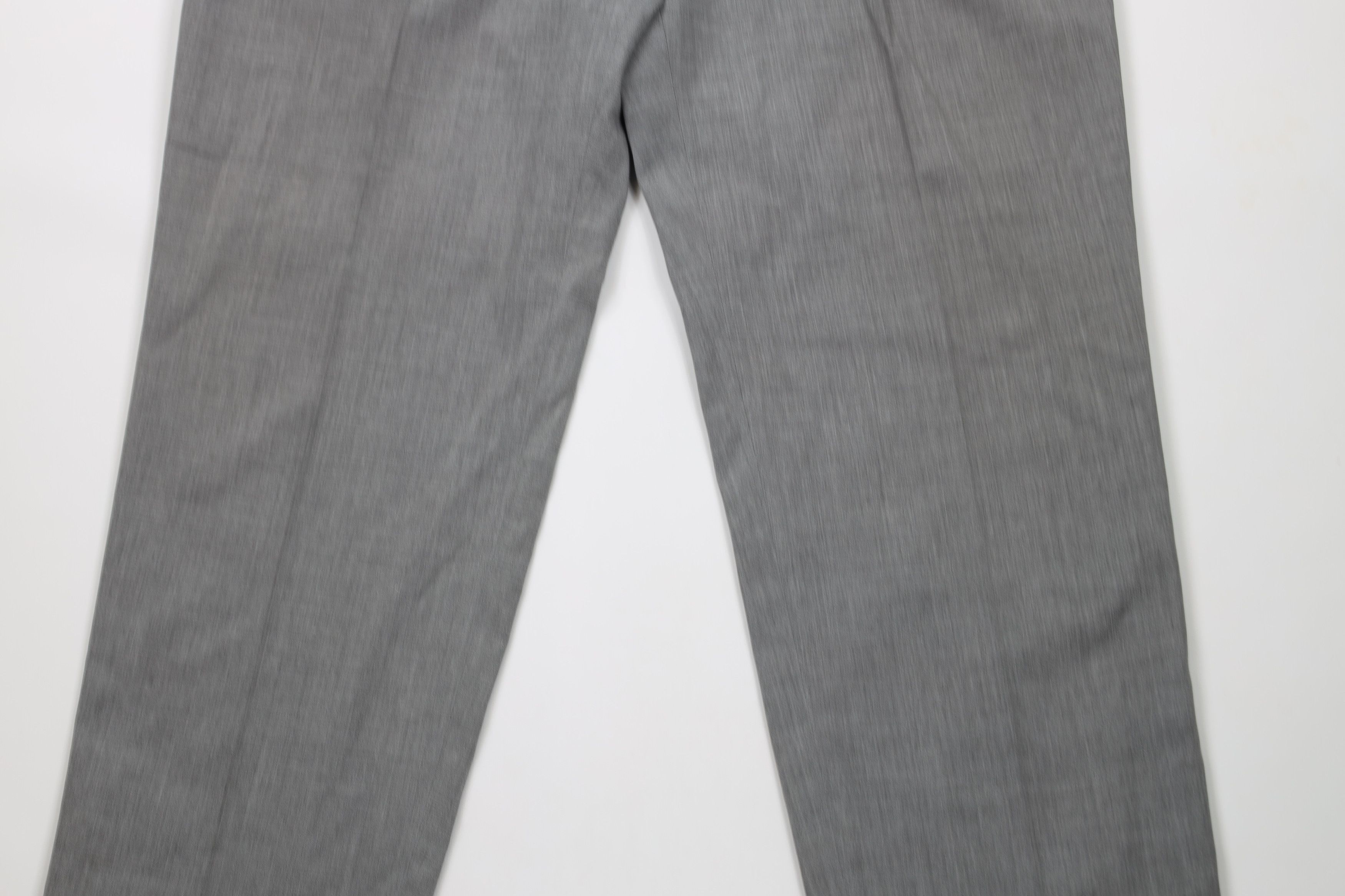 Vintage Vintage 70s Streetwear Chambray Pleated Chino Pants Gray Size US 34 / EU 50 - 3 Thumbnail