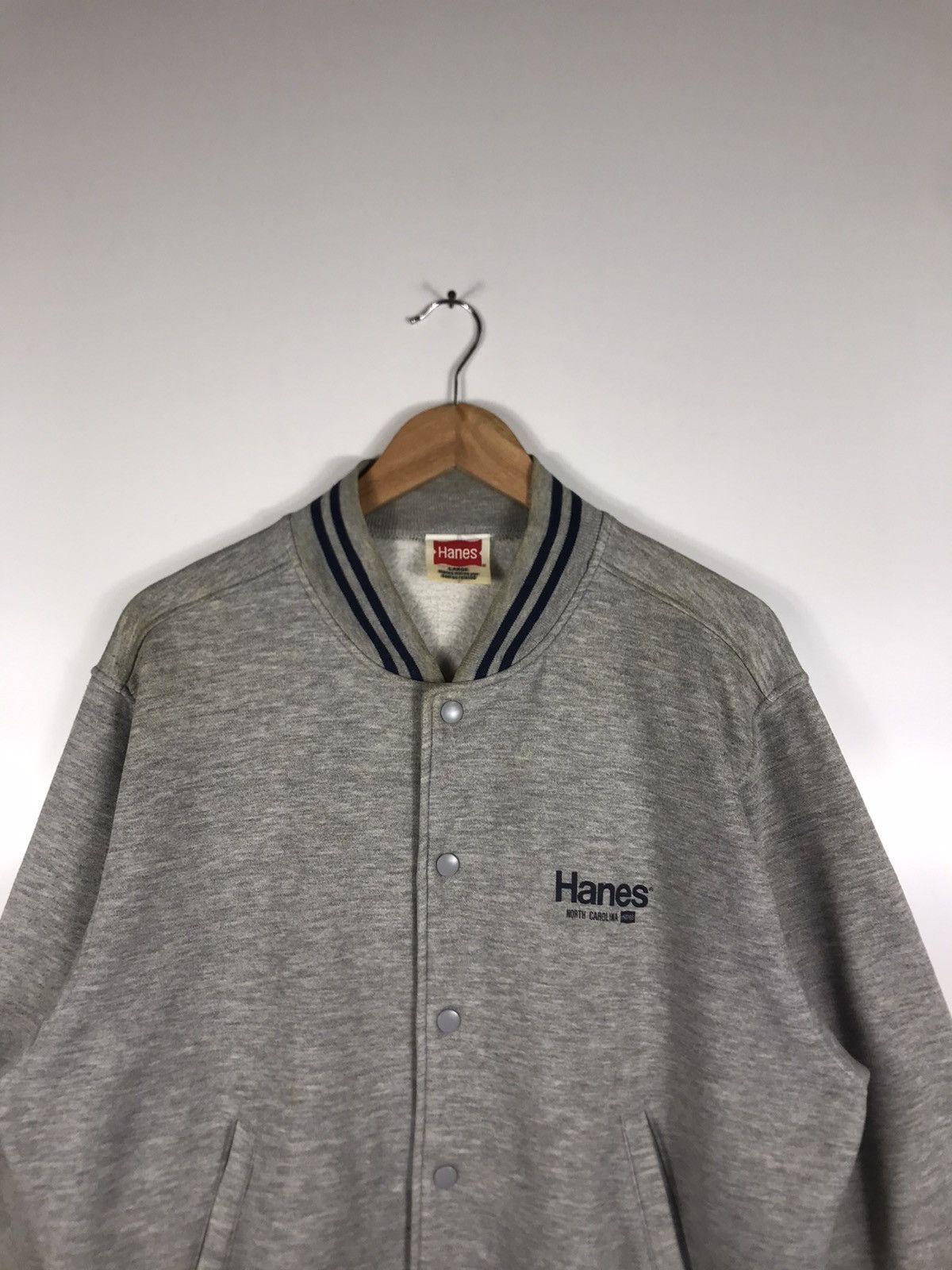Hanes × Vintage ⚡️Vintage Hanes North Carolina Varsity Jacket Size US L / EU 52-54 / 3 - 4 Thumbnail
