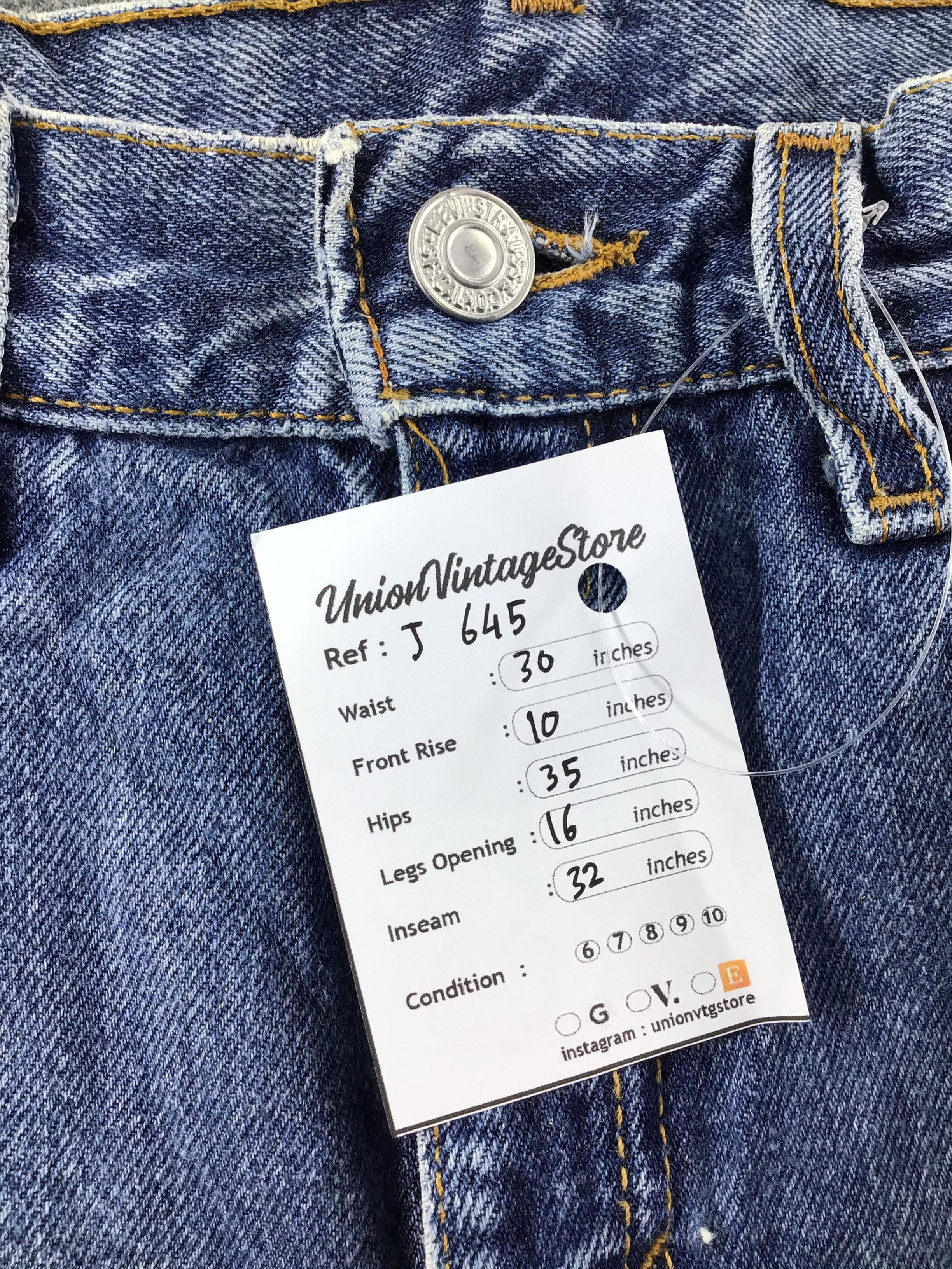 Levi's Vintage Levis 505 Jeans-J645 Size US 30 / EU 46 - 10 Thumbnail