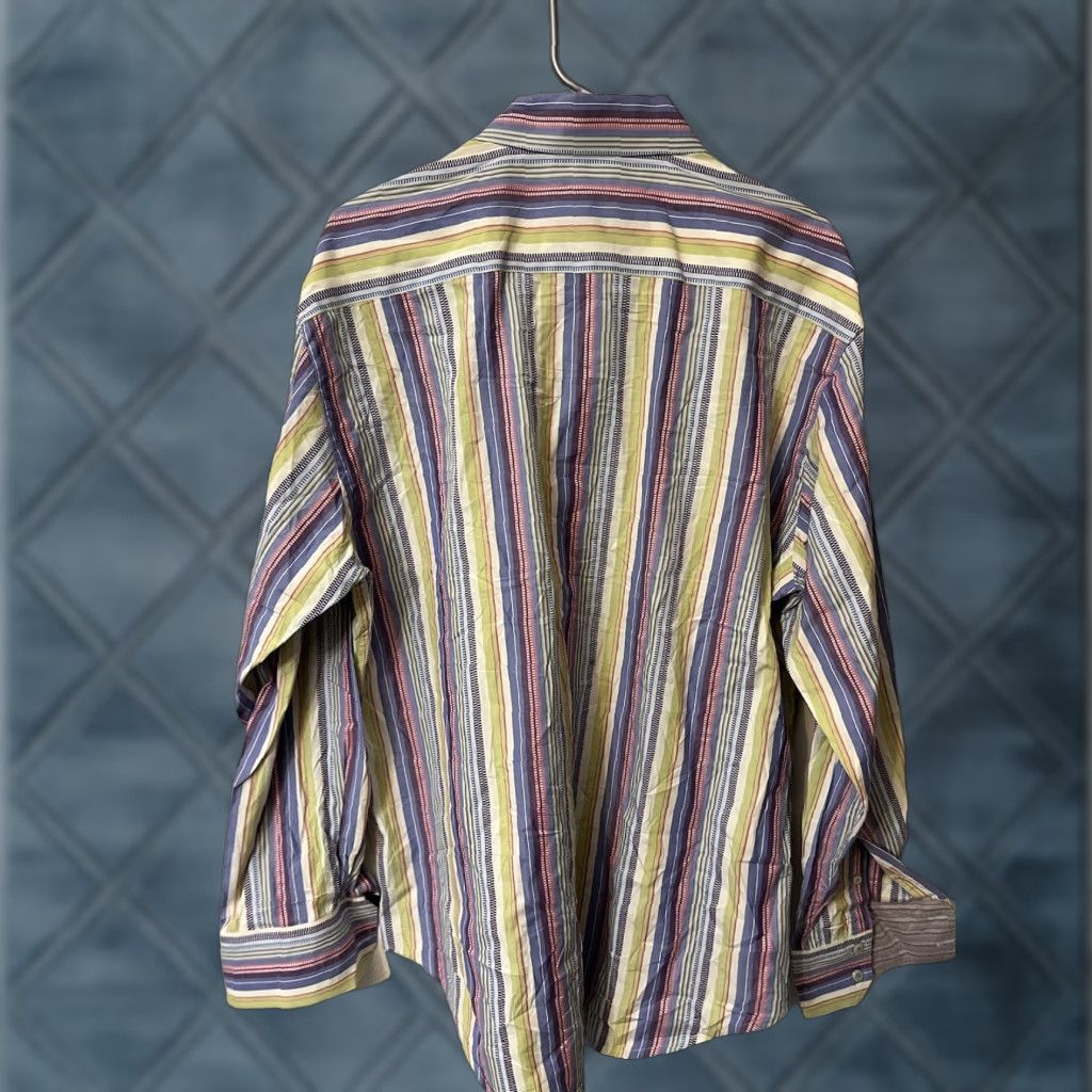 Robert Graham Robert Graham Men's XL Button-Up Shirt Striped Long Sleeve Collared Dress Shirt Size 46R - 1 Thumbnail