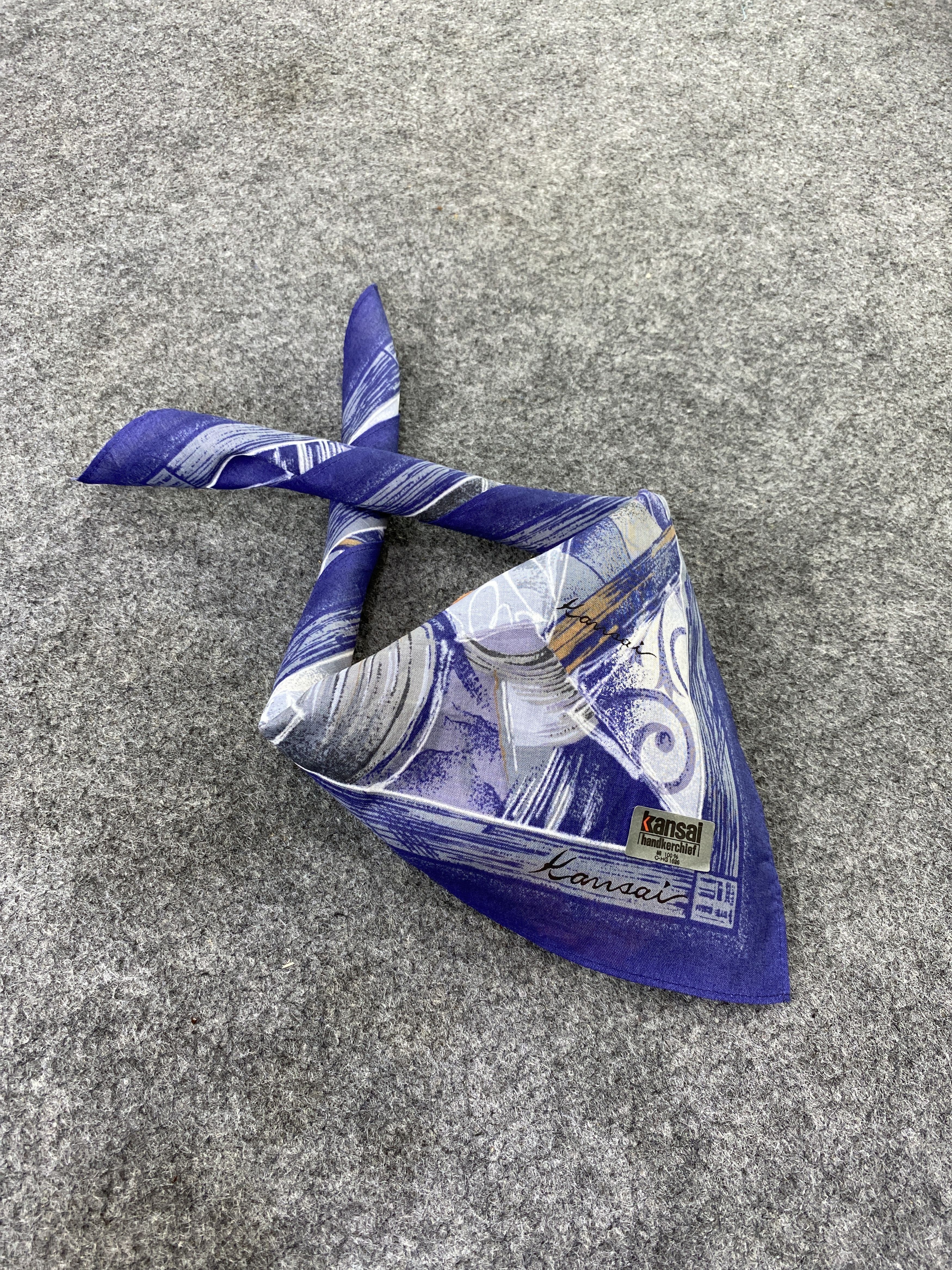 Japanese Brand Kansai Yamamoto Handkerchief / Bandana / Neckerchief-B452 Size ONE SIZE - 1 Thumbnail