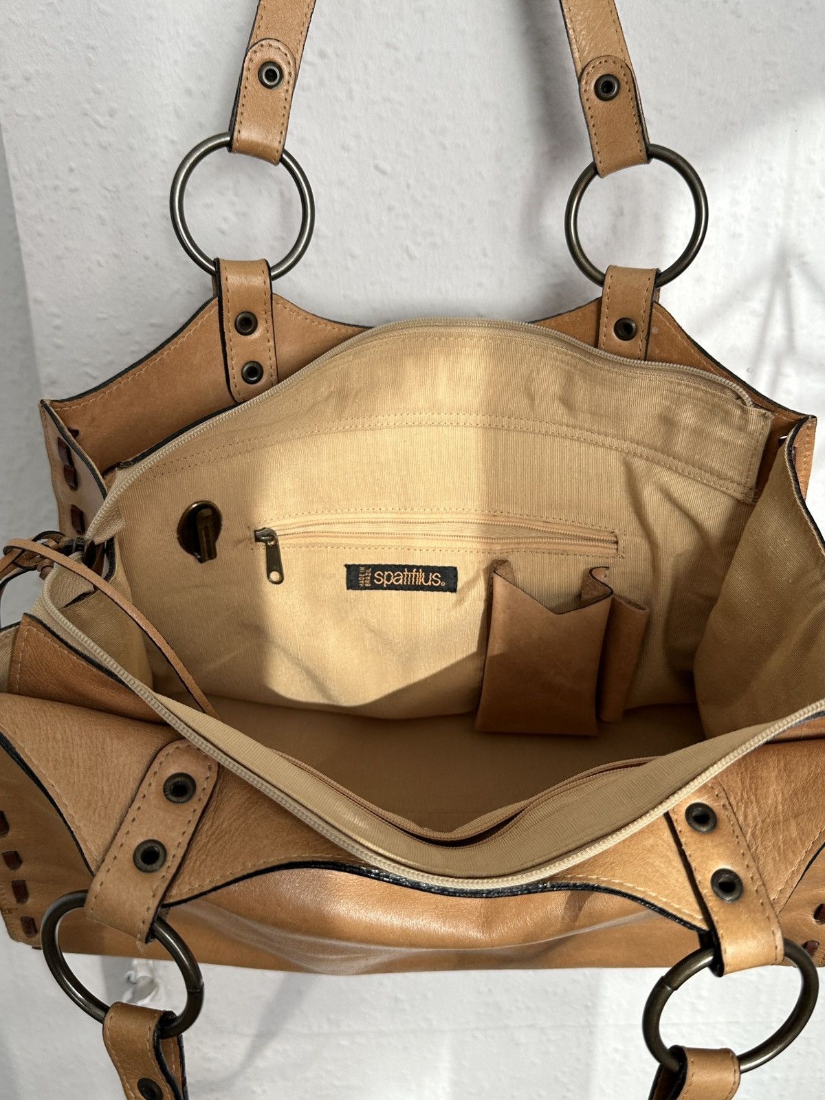Leather Vintage Distressed Leather Bag Cowgirl Western Rodeo Style Size ONE SIZE - 6 Thumbnail