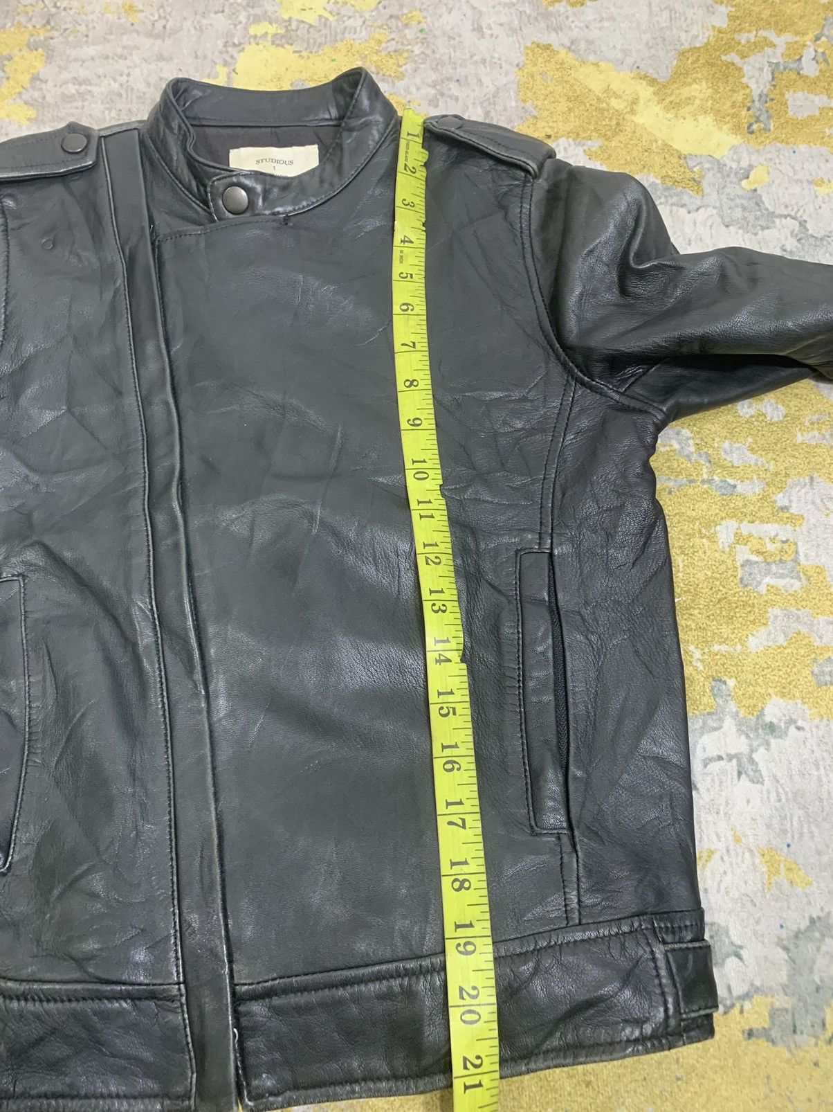 Japanese Brand Studious leather biker jacket(Sheep skin) Size S / US 4 / IT 40 - 13 Thumbnail