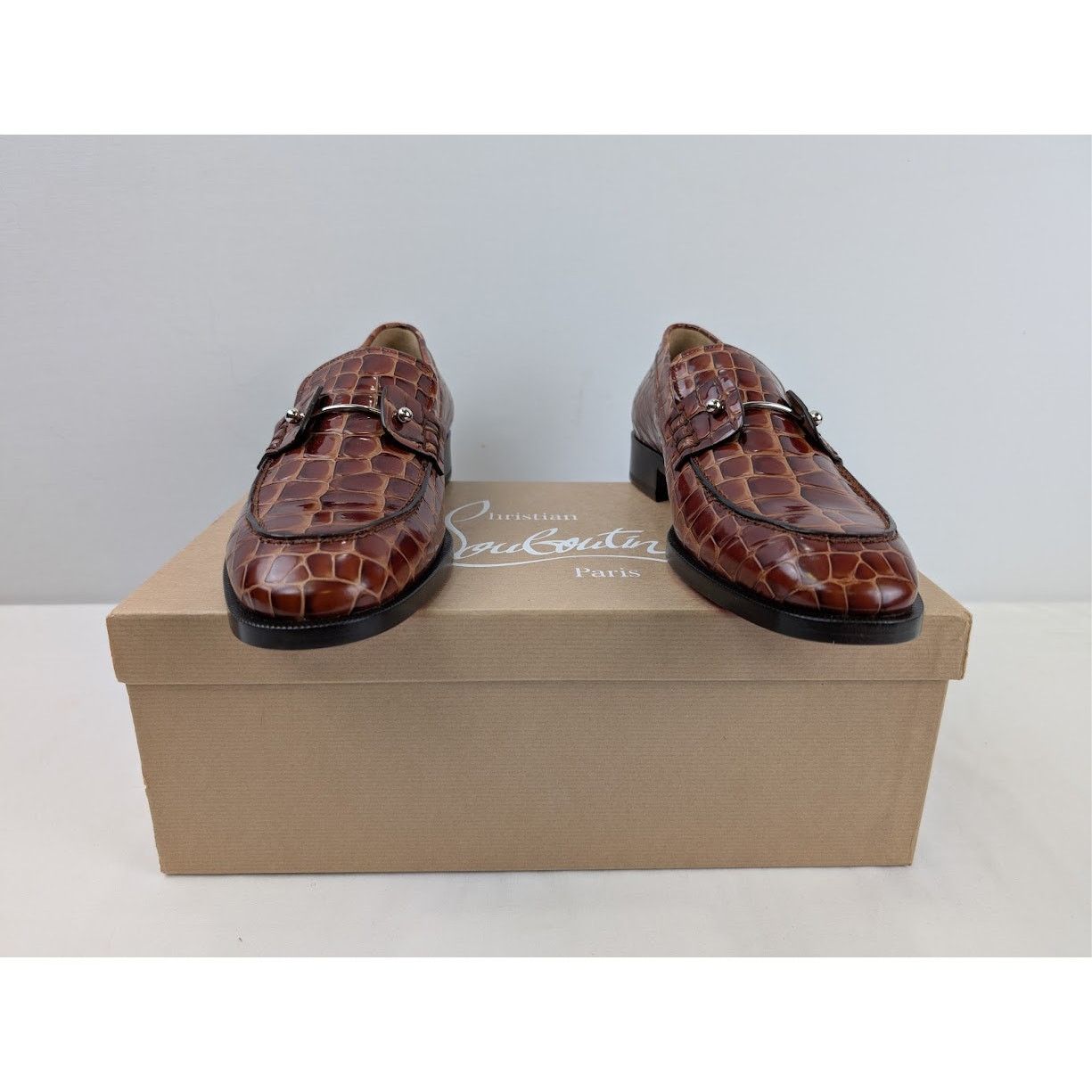 Christian Louboutin o1rshd1 Chambelimoc Flat Shoes in Brown Size US 9.5 / EU 42-43 - 18 Thumbnail