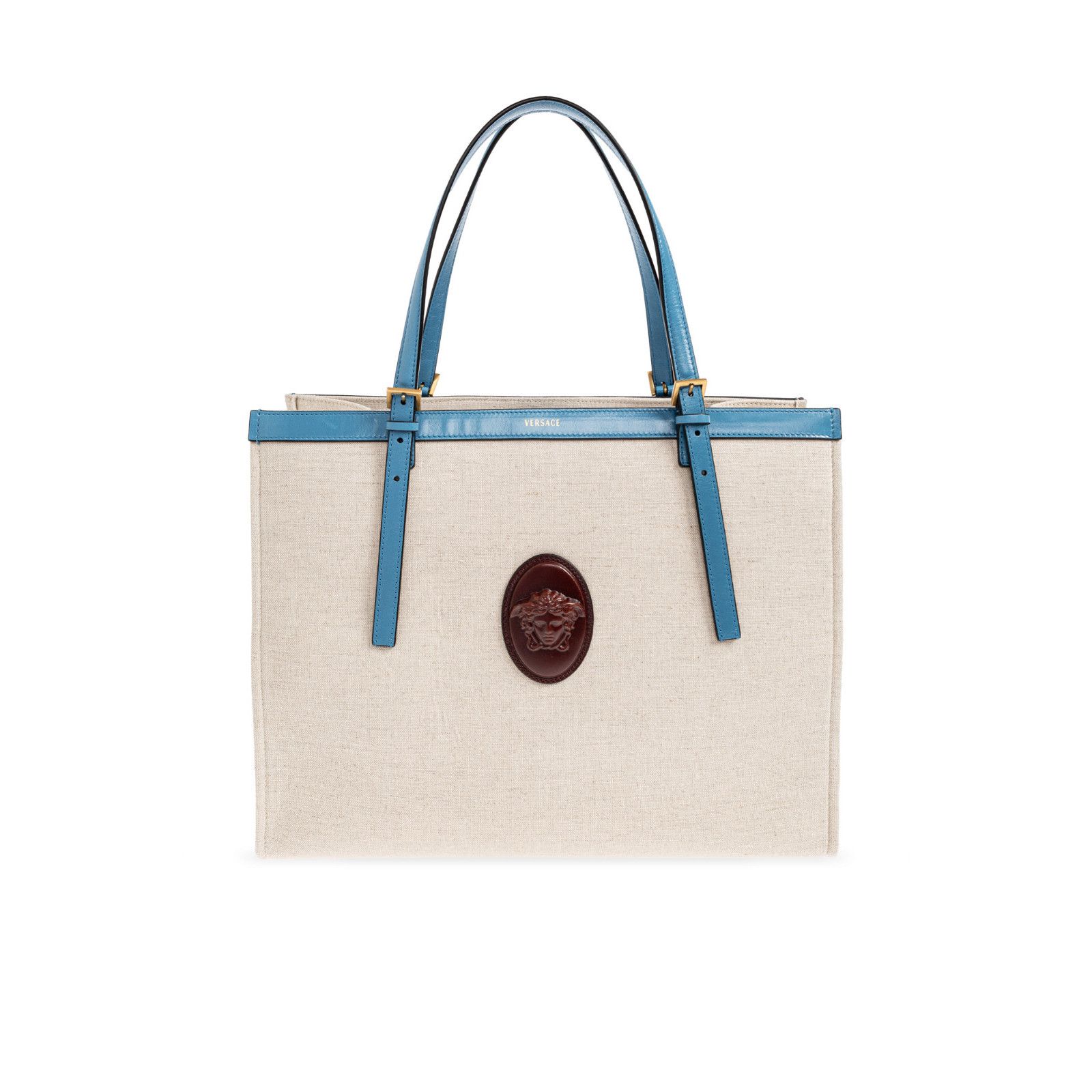 Versace VERSACE Medusa Large Blue Shopper Shoulder Bag New & Authent Size ONE SIZE - 1 Thumbnail