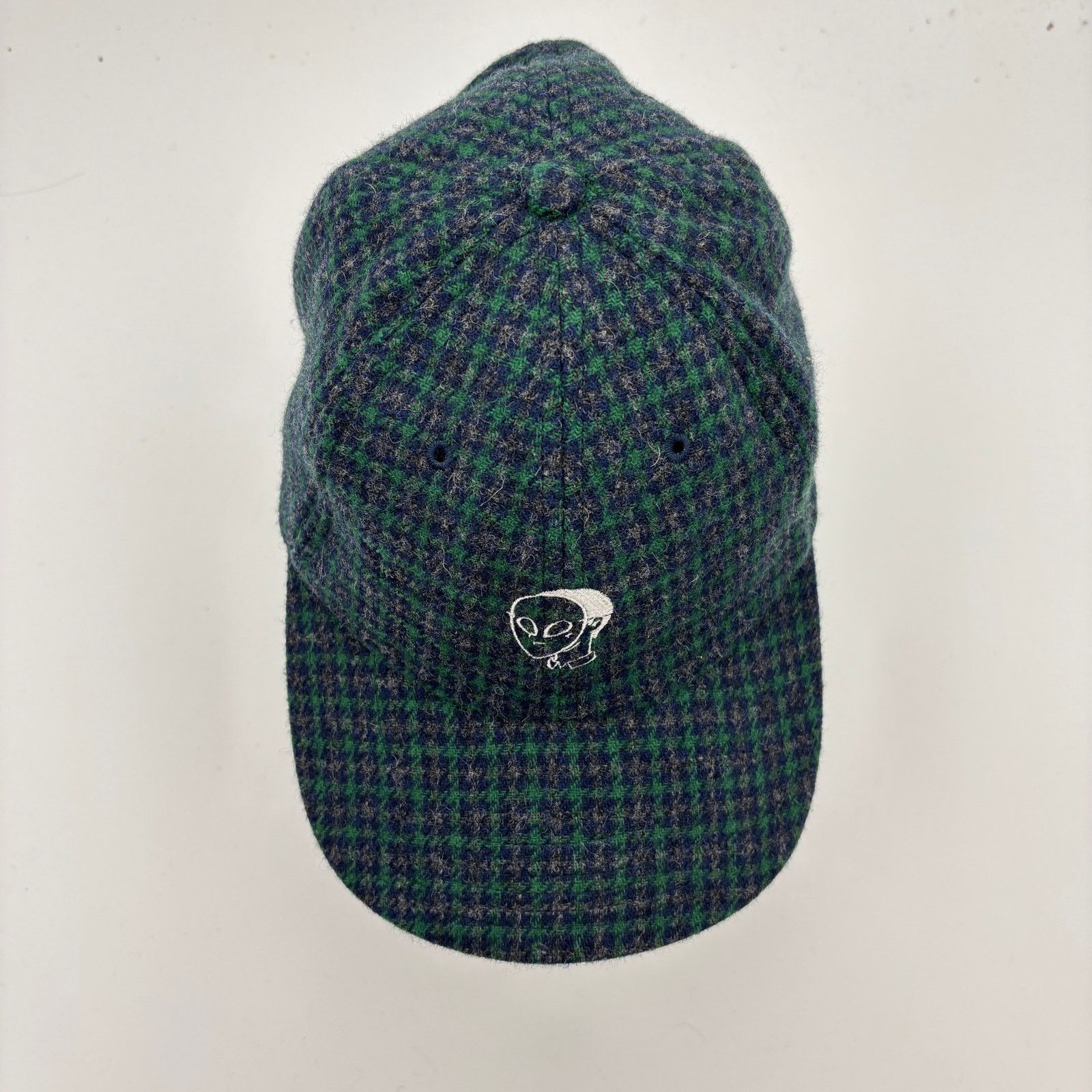 Japanese Brand Not So Ape Logo Wool Blend Houndstooth Strapback Hat Size ONE SIZE - 6 Thumbnail