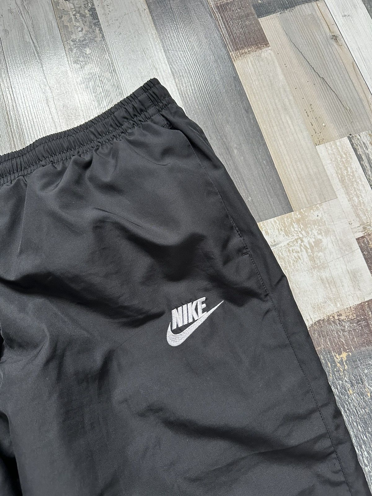Vintage Y2K Nike Track Pants Baggy Black Drill Gorpcore