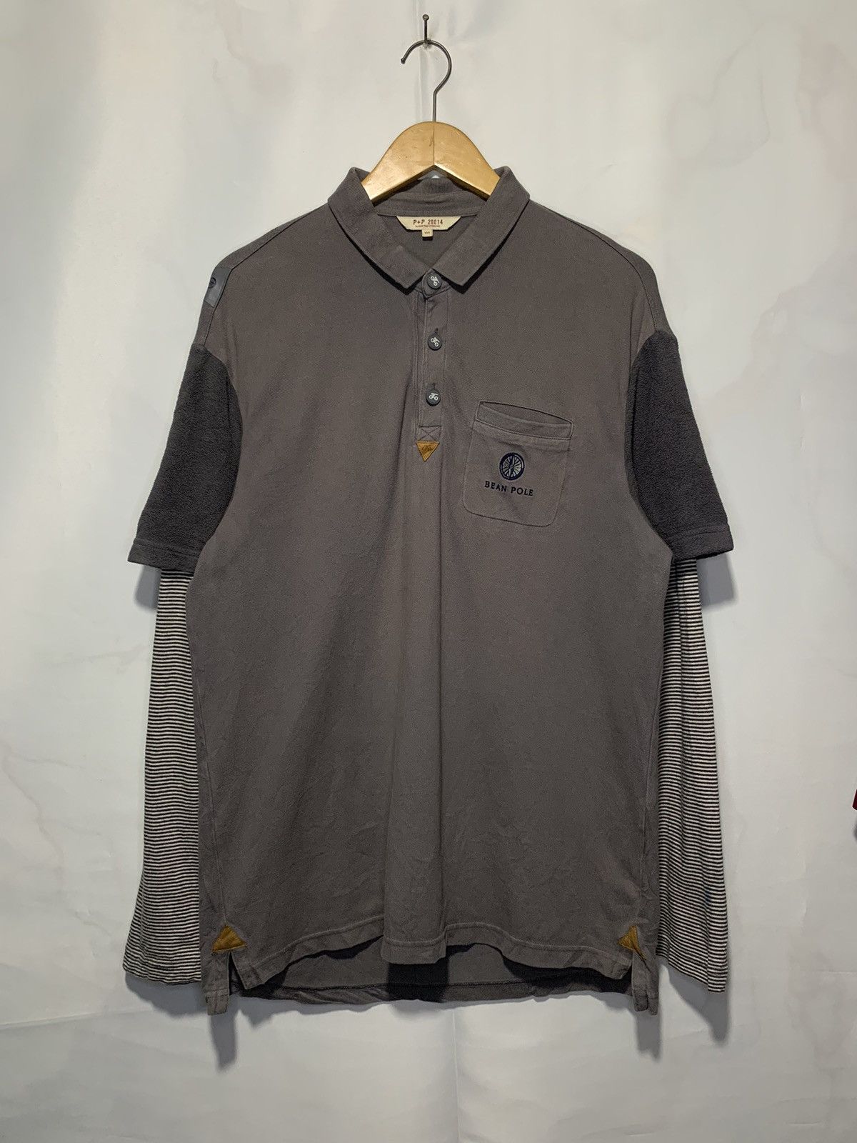 If Six Was Nine × Japanese Brand × Le Grande Bleu (L.G.B.) Y2k BeanPole double layer hybrid longsleeve polo shirt Size US L / EU 52-54 / 3 - 2 Thumbnail