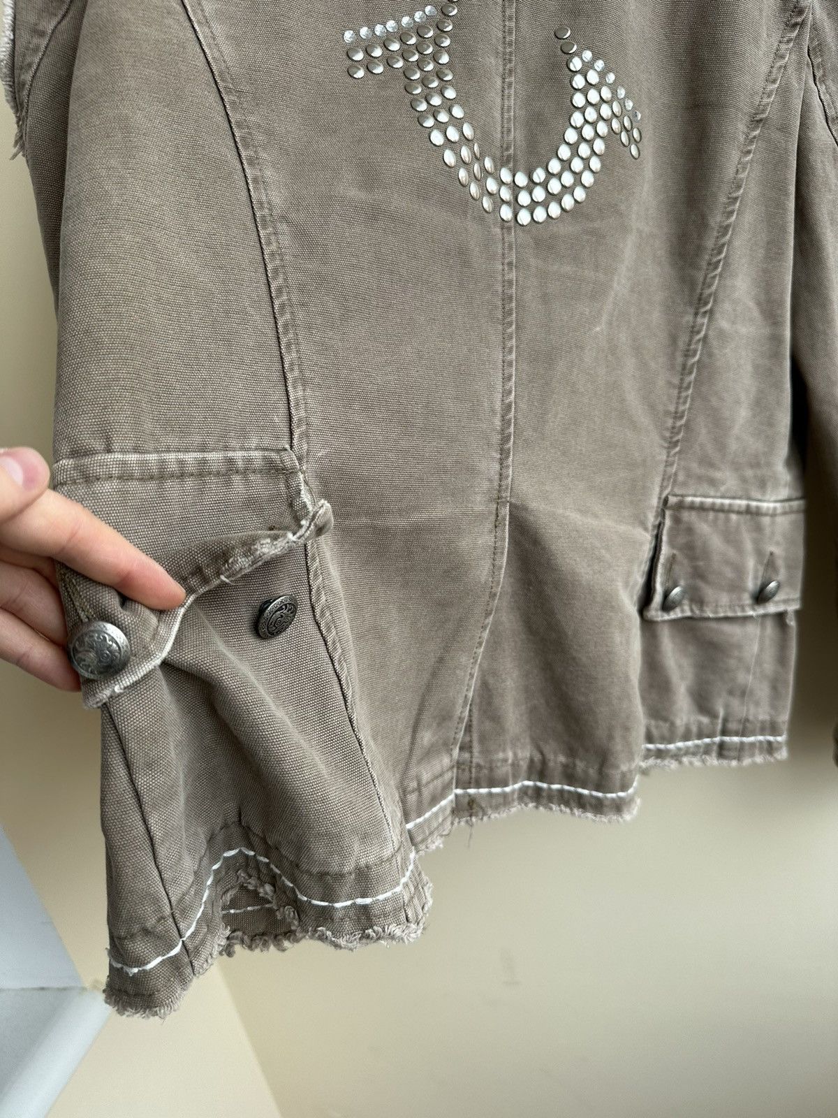 True Religion × Vintage True Religion denim jacket 90s Vintage Size M / US 6-8 / IT 42-44 - 5 Thumbnail