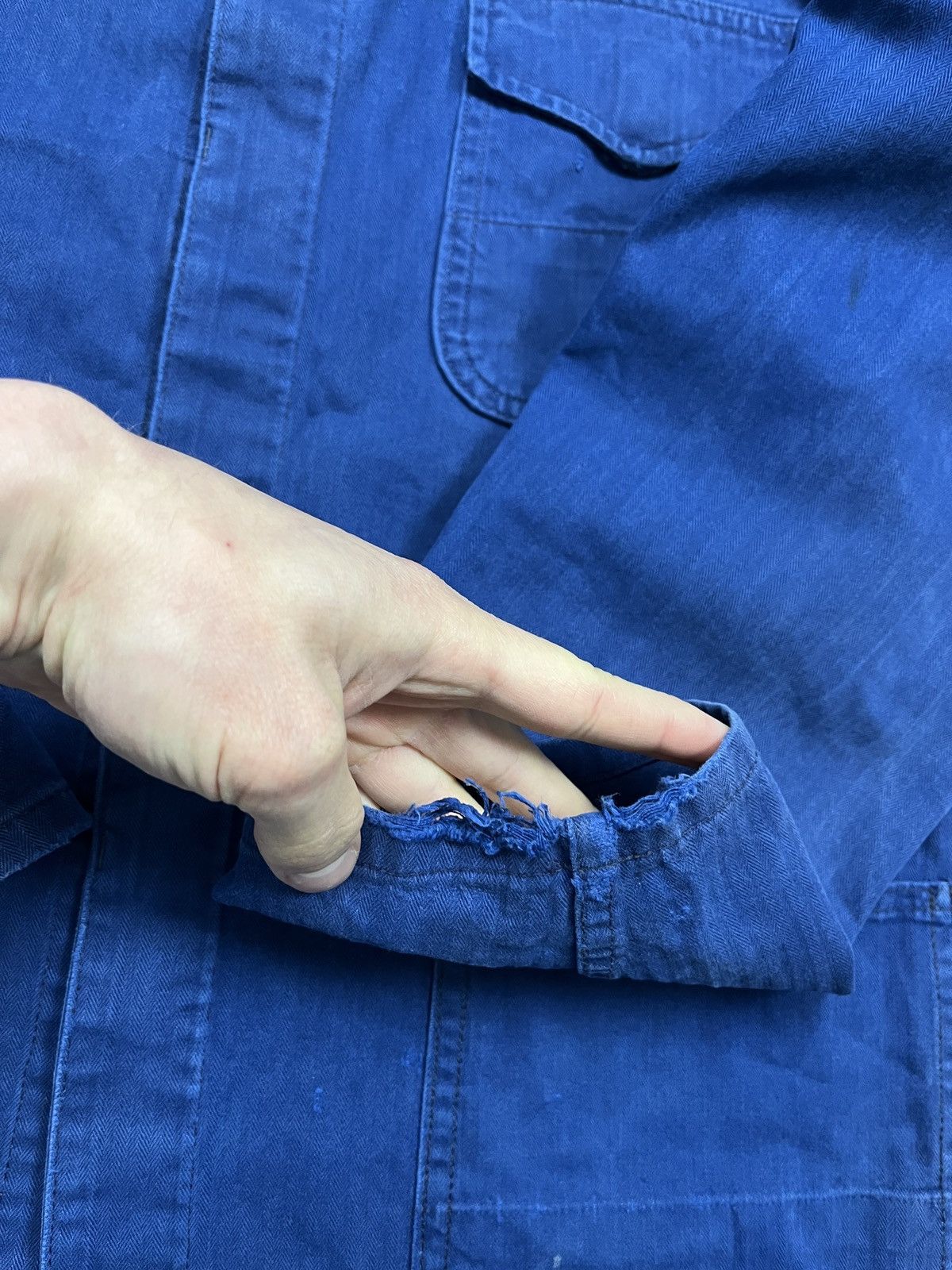 Le Laboureur French Workwear German Work Jacket Sanfor Blue Chore Coat Size US M / EU 48-50 / 2 - 10 Thumbnail