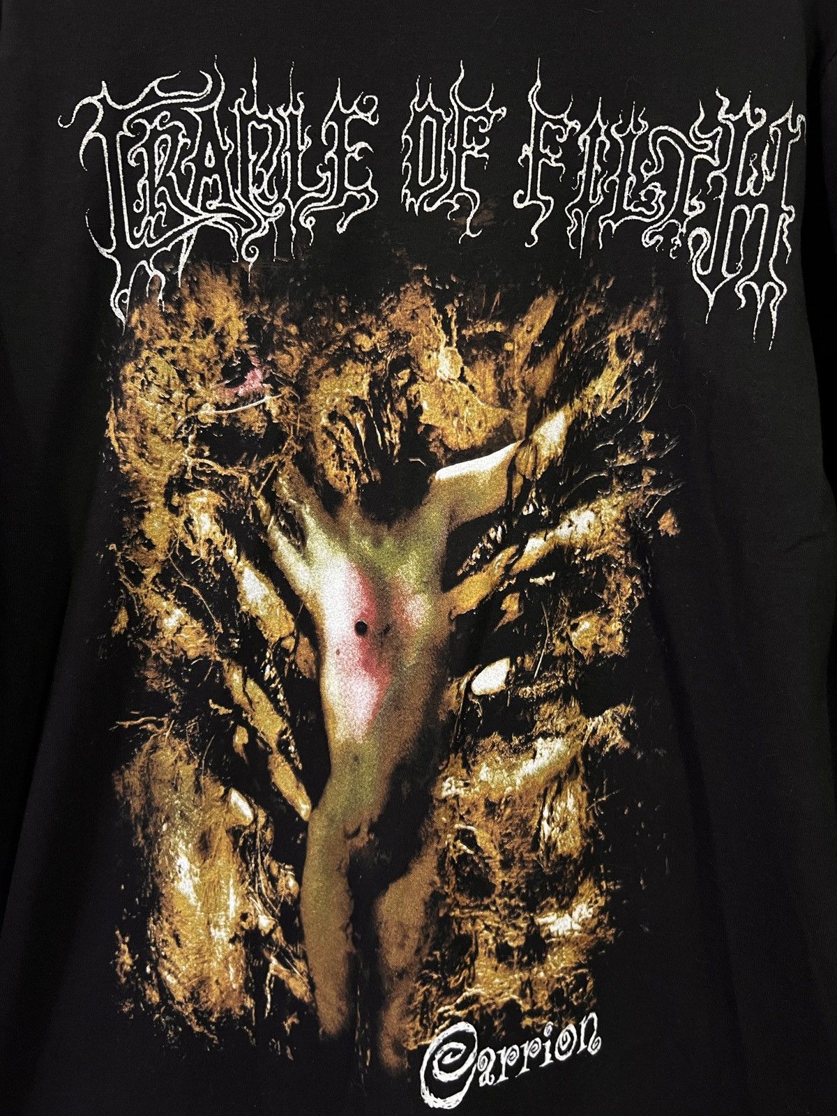 Band Tees 03’ Cradle Of Filth “Smell The Grave” Long Sleeve T Shirt Size US M / EU 48-50 / 2 - 3 Thumbnail