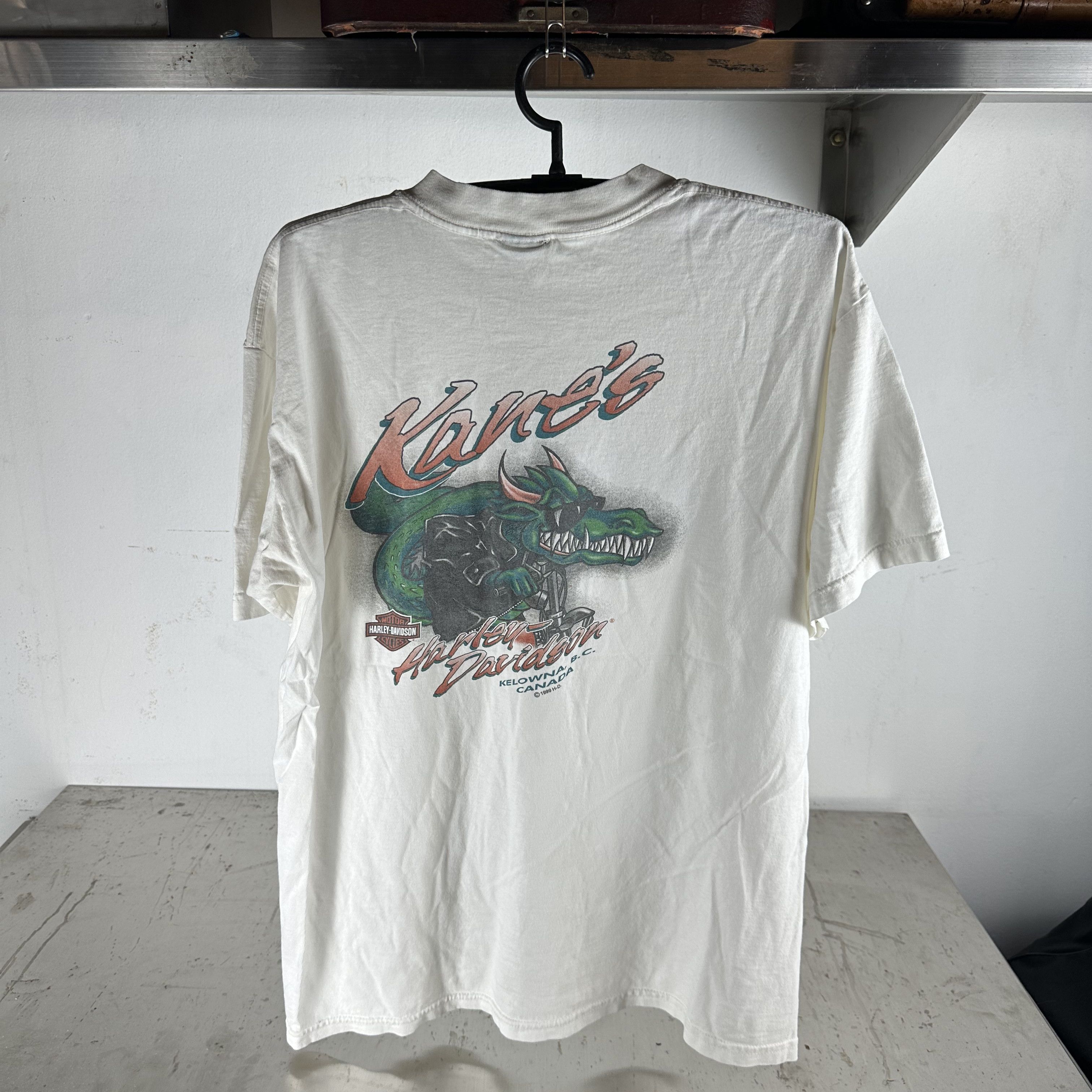 Vintage Vintage 1999 Harley Davidson Motorcycle Canada Promo T-shirt Size US L / EU 52-54 / 3 - 4 Thumbnail