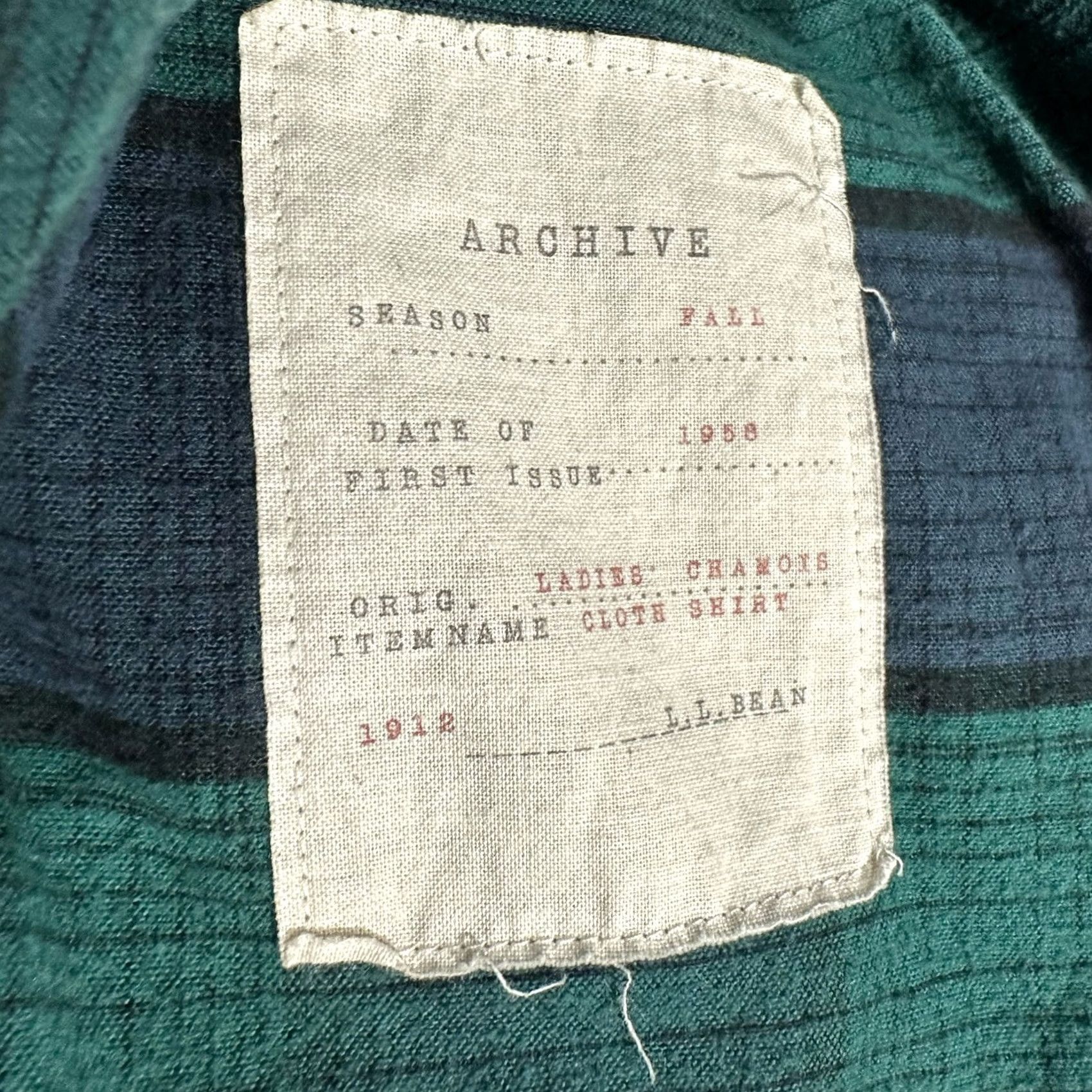 Vintage L.L. Bean Signature Shirt Women L Green Plaid Hoodie Classic Outdoor Archive Chamois 1958 Size L / US 10 / IT 46 - 5 Thumbnail