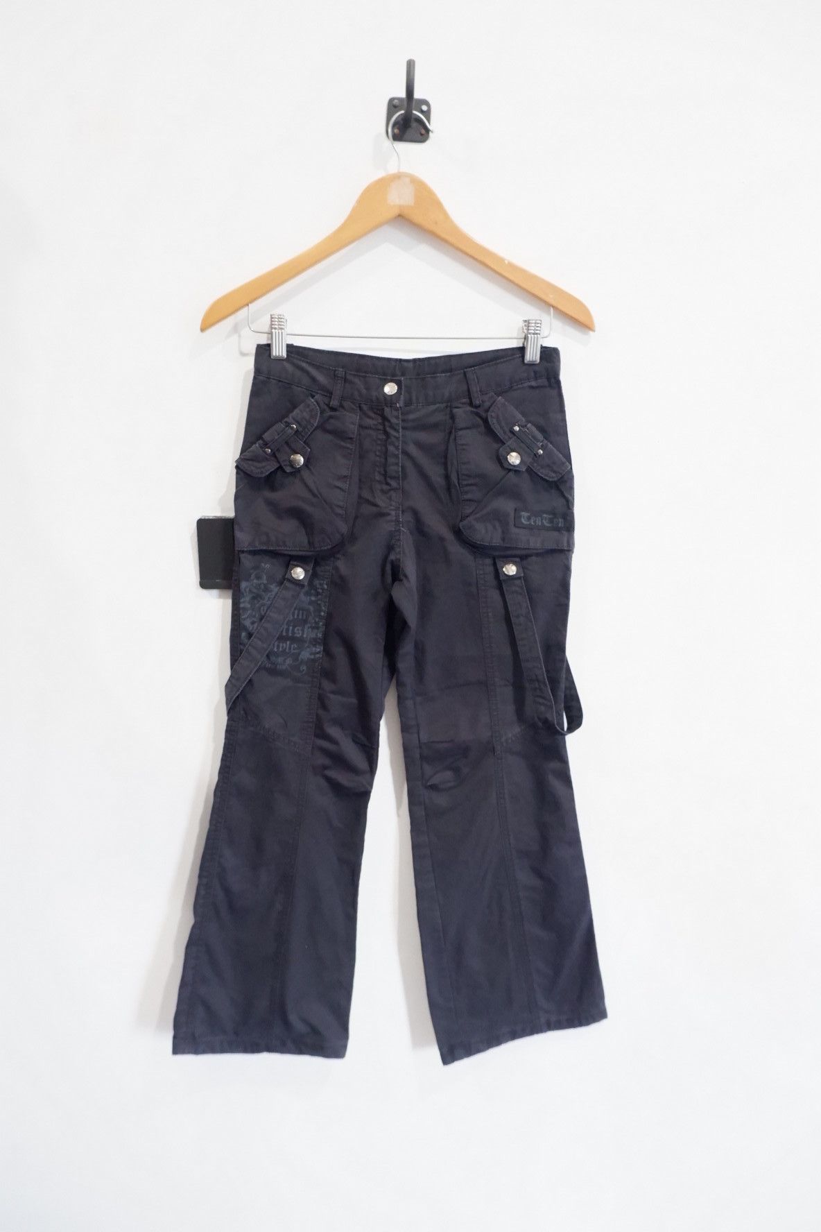 Japanese Brand × Seditionaries Vintage Japan Brand Mighty 10 Flared Bondage Cropped Pants Size 26" / US 2 / IT 38 - 1 Thumbnail