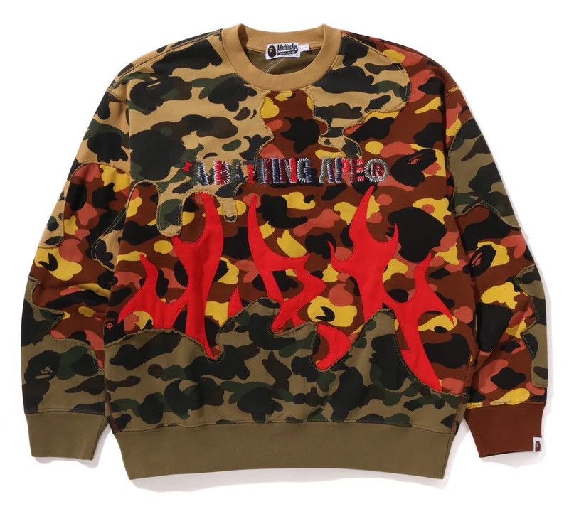 Bape Bape Upcycled Sweatshirt Size ONE SIZE - 2 Thumbnail