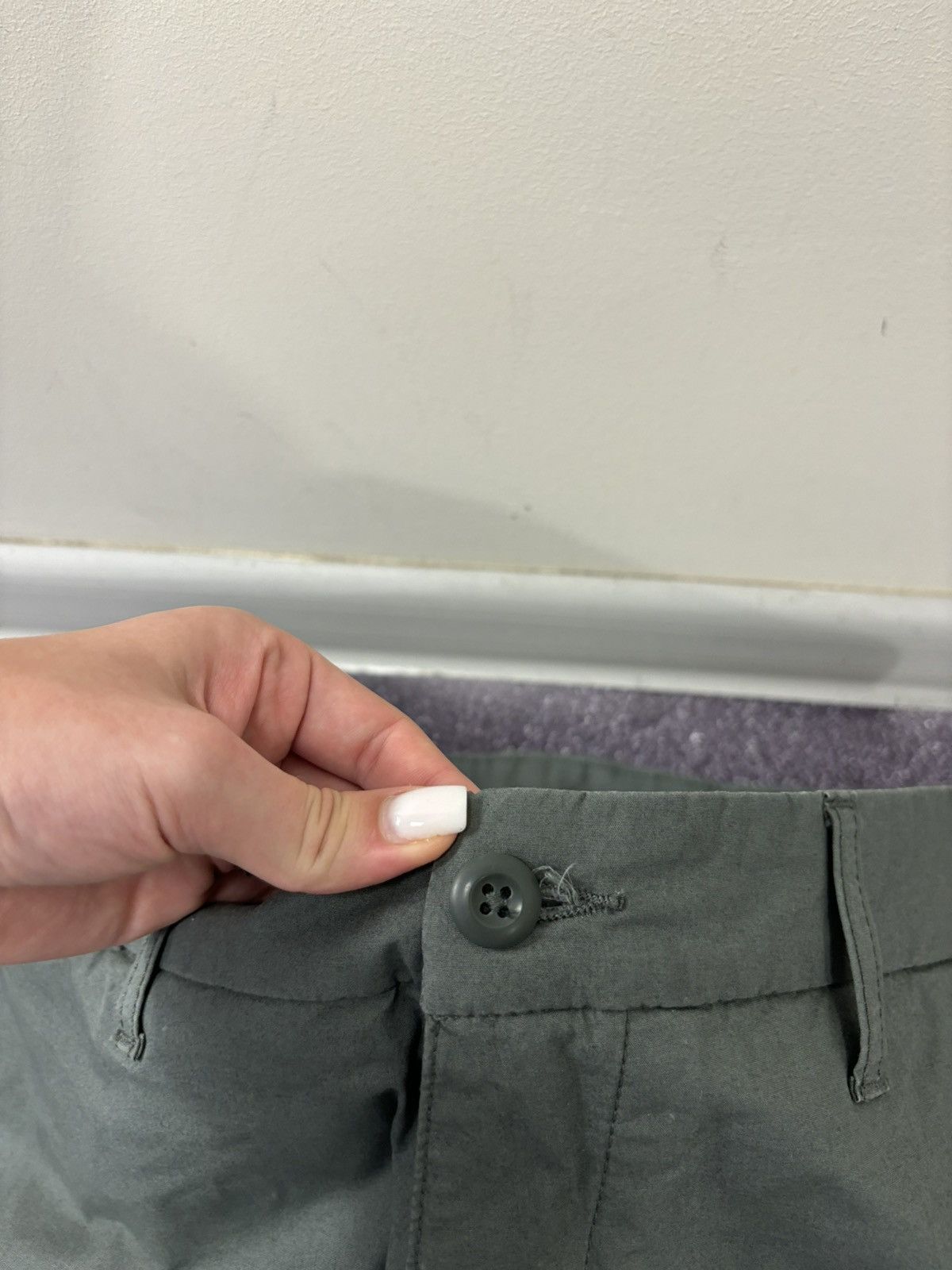 Carhartt Wip Carhartt WIP Men’s Olive Green Hype Sid Pants Size US 33 - 14 Thumbnail