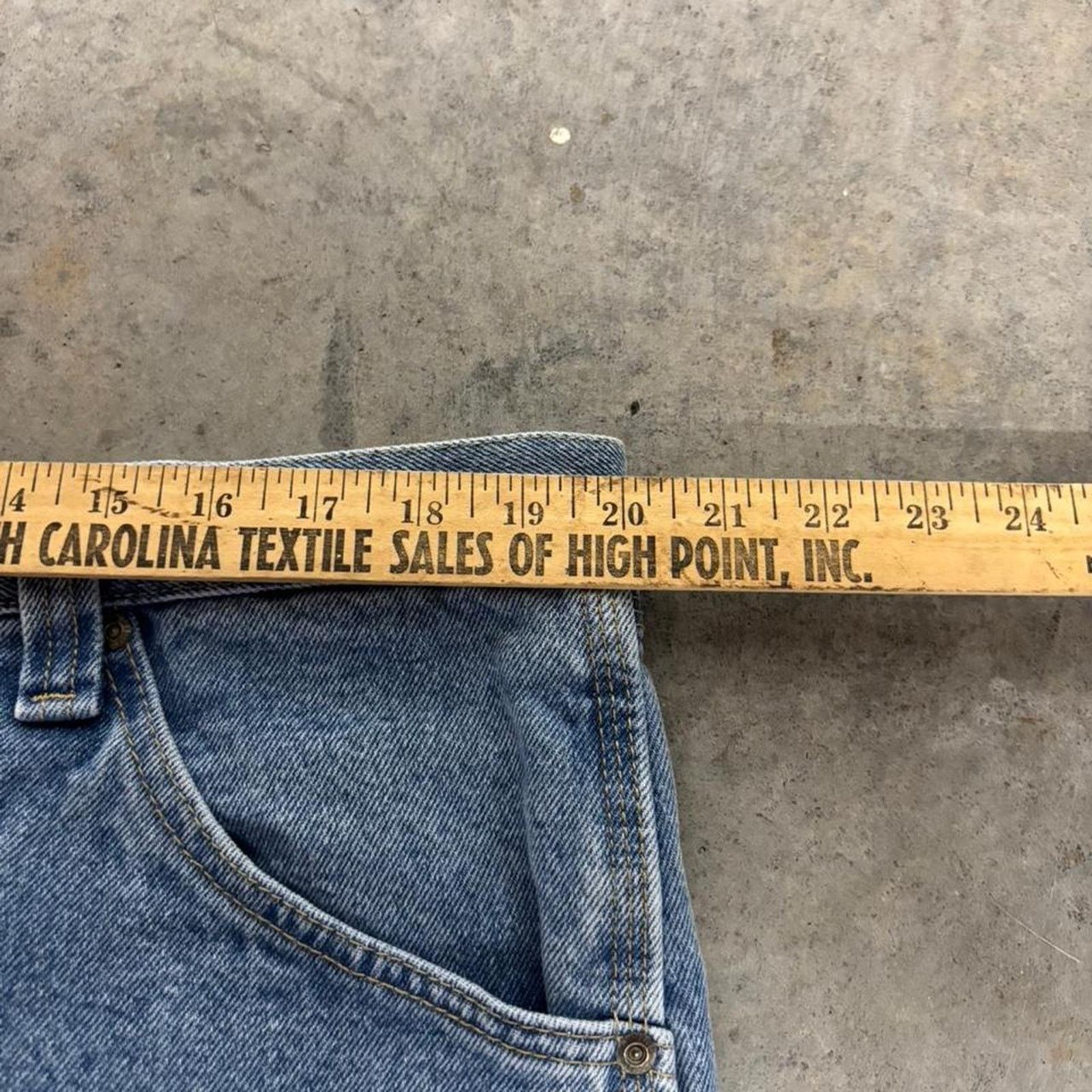 Wrangler Vintage Baggy Light Wash Carpenter Jeans Size US 40 / EU 56 - 6 Thumbnail
