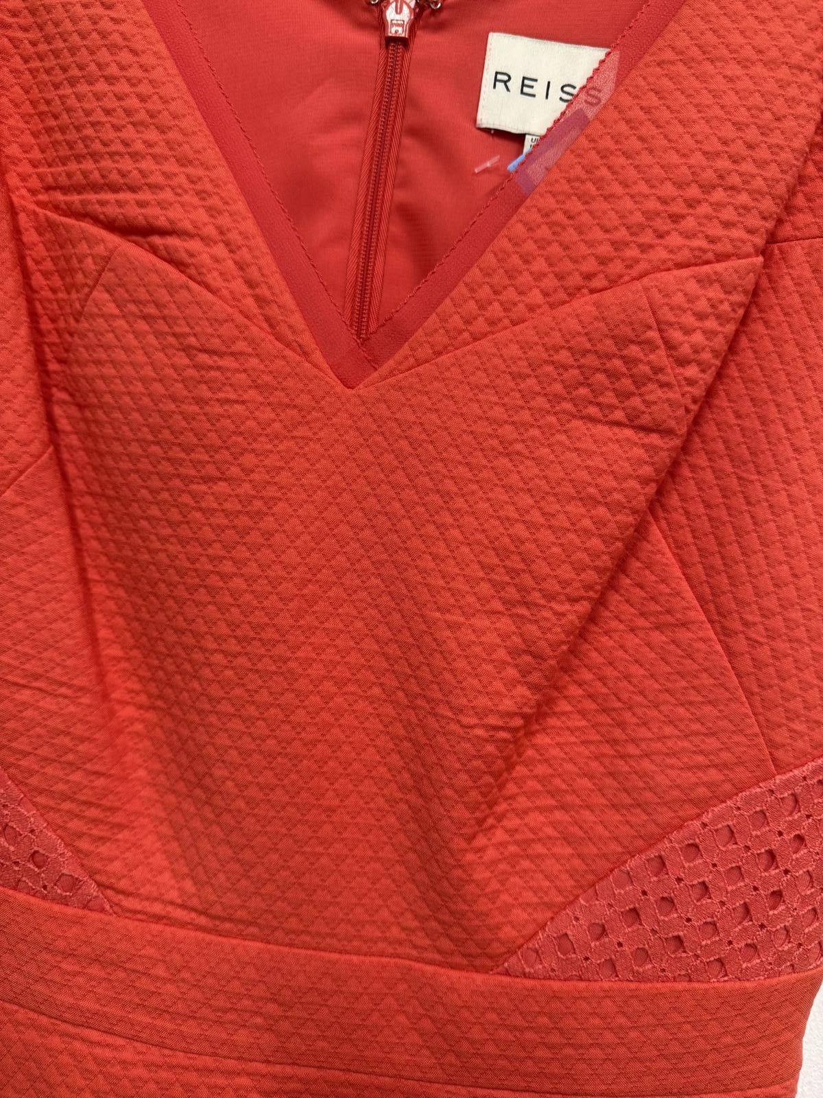 Reiss Reiss Red Textured Sleeveless Dress UK Size 6 / US 0 / EU 32 Size XS / US 0-2 / IT 36-38 - 3 Thumbnail