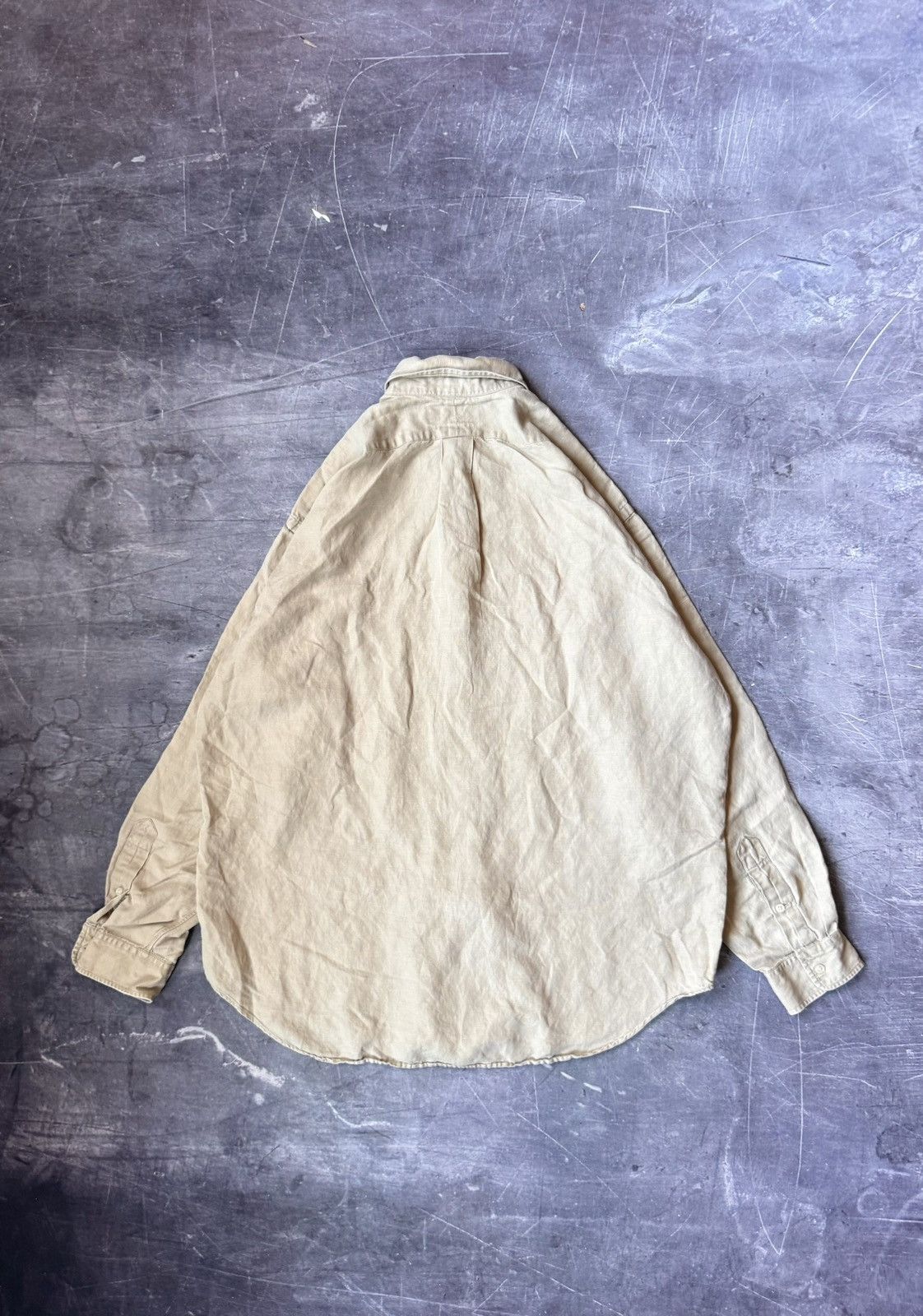 Polo Ralph Lauren Vintage Polo Ralph Lauren Linen Buttondown Shirt (L) Size US L / EU 52-54 / 3 - 3 Thumbnail