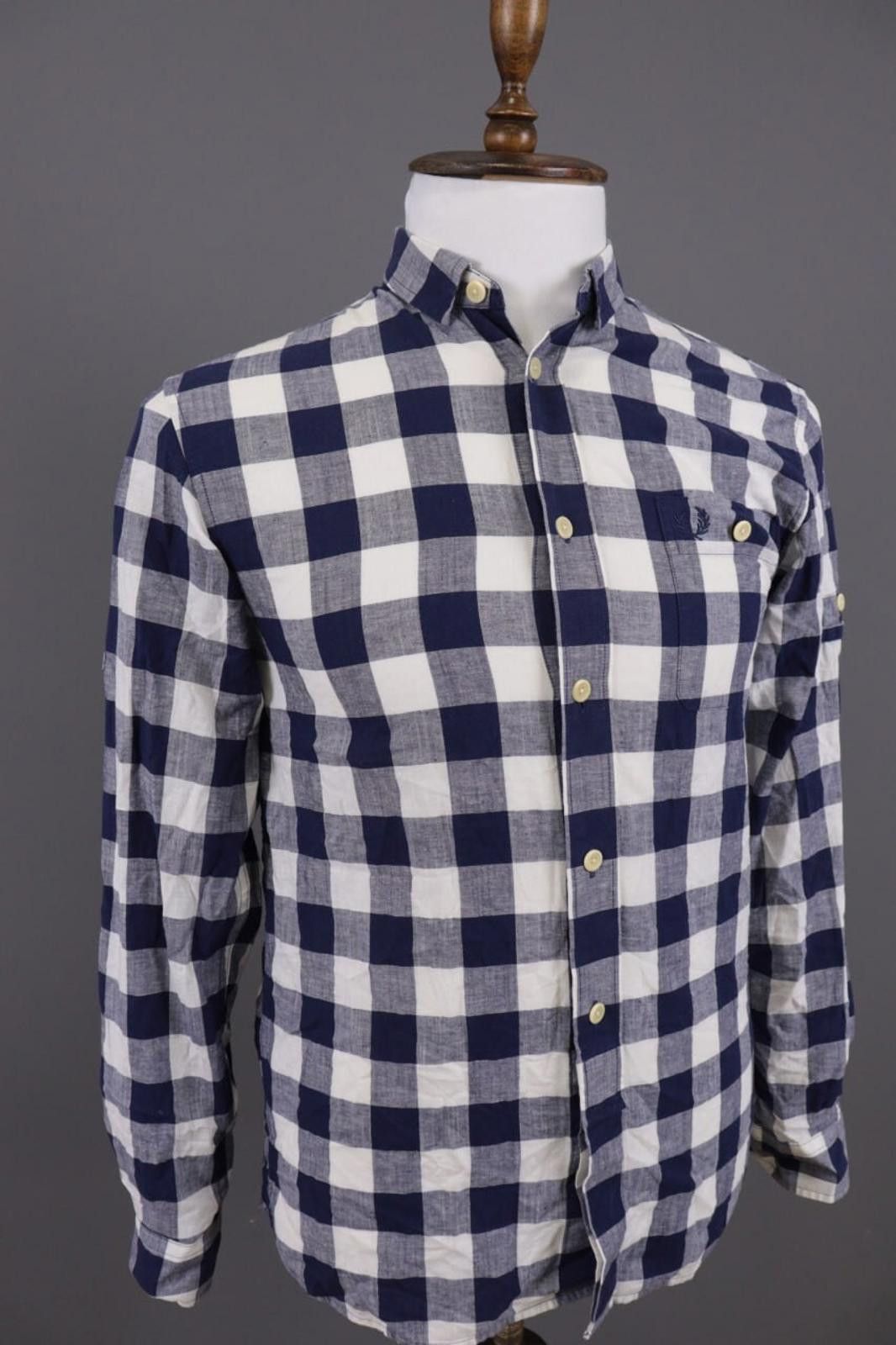Fred Perry Fred Perry Blue Check Long Sleeve Button Shirt Size S Size US S / EU 44-46 / 1 - 5 Thumbnail