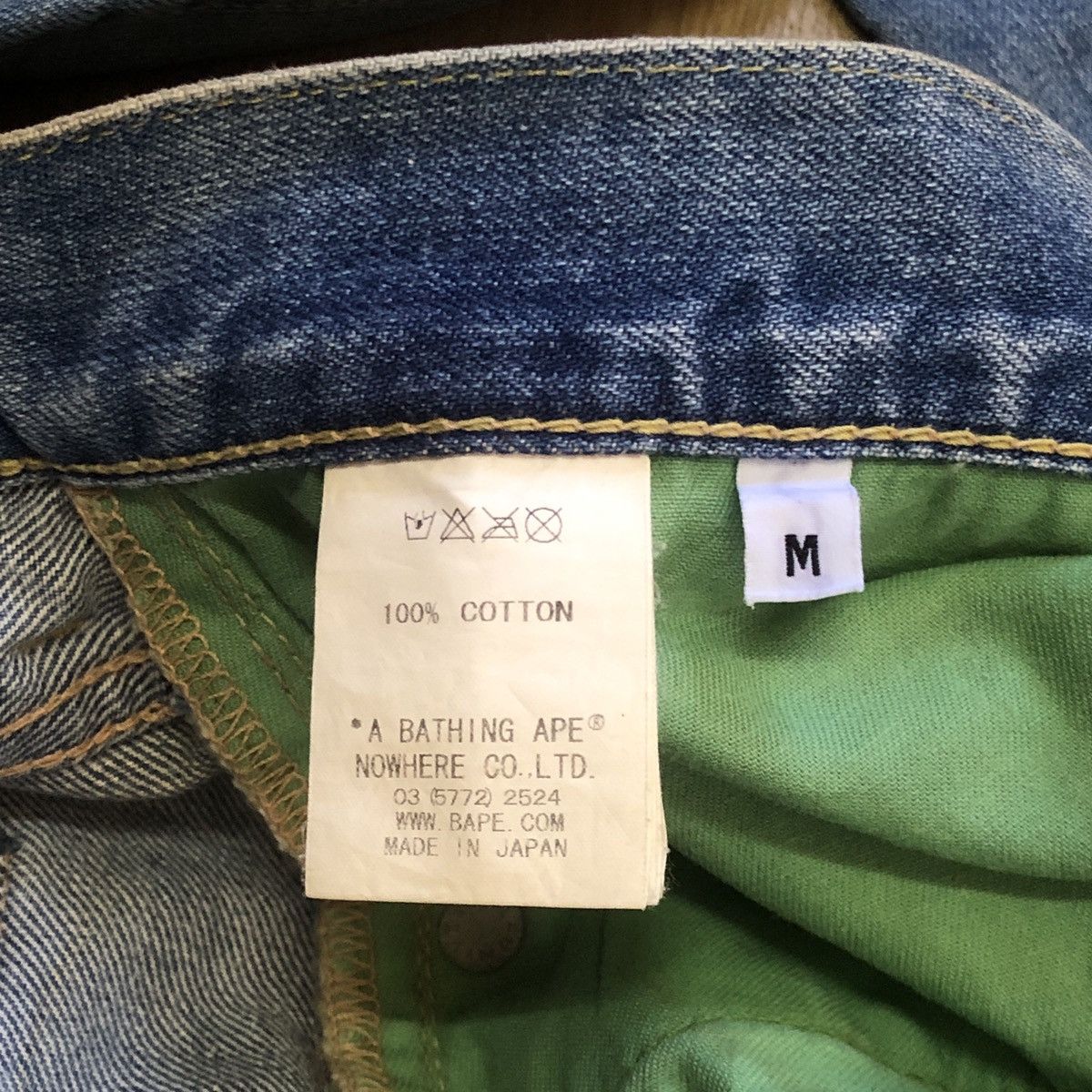 Bape OG BapeSta Denim Jeans Size US 34 / EU 50 - 9 Thumbnail