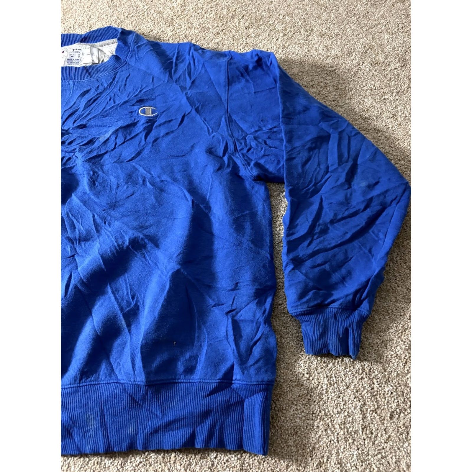 Champion Champion Sweatshirt Mens XL Blue Fleece Pullover Crewneck Logo Casual Size US XL / EU 56 / 4 - 3 Thumbnail