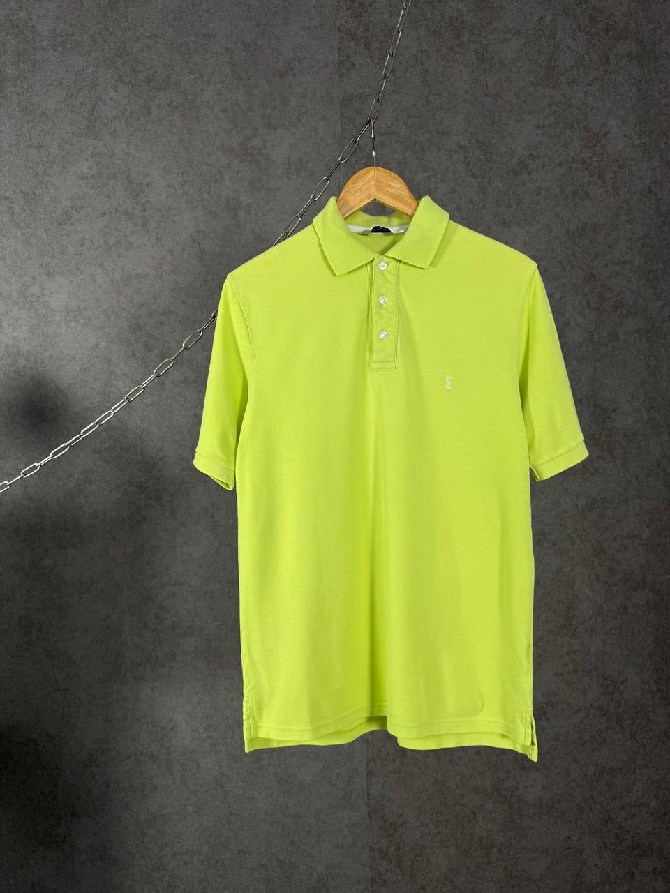 YSL Yves Saint Laurent luxury designer logo polo tee