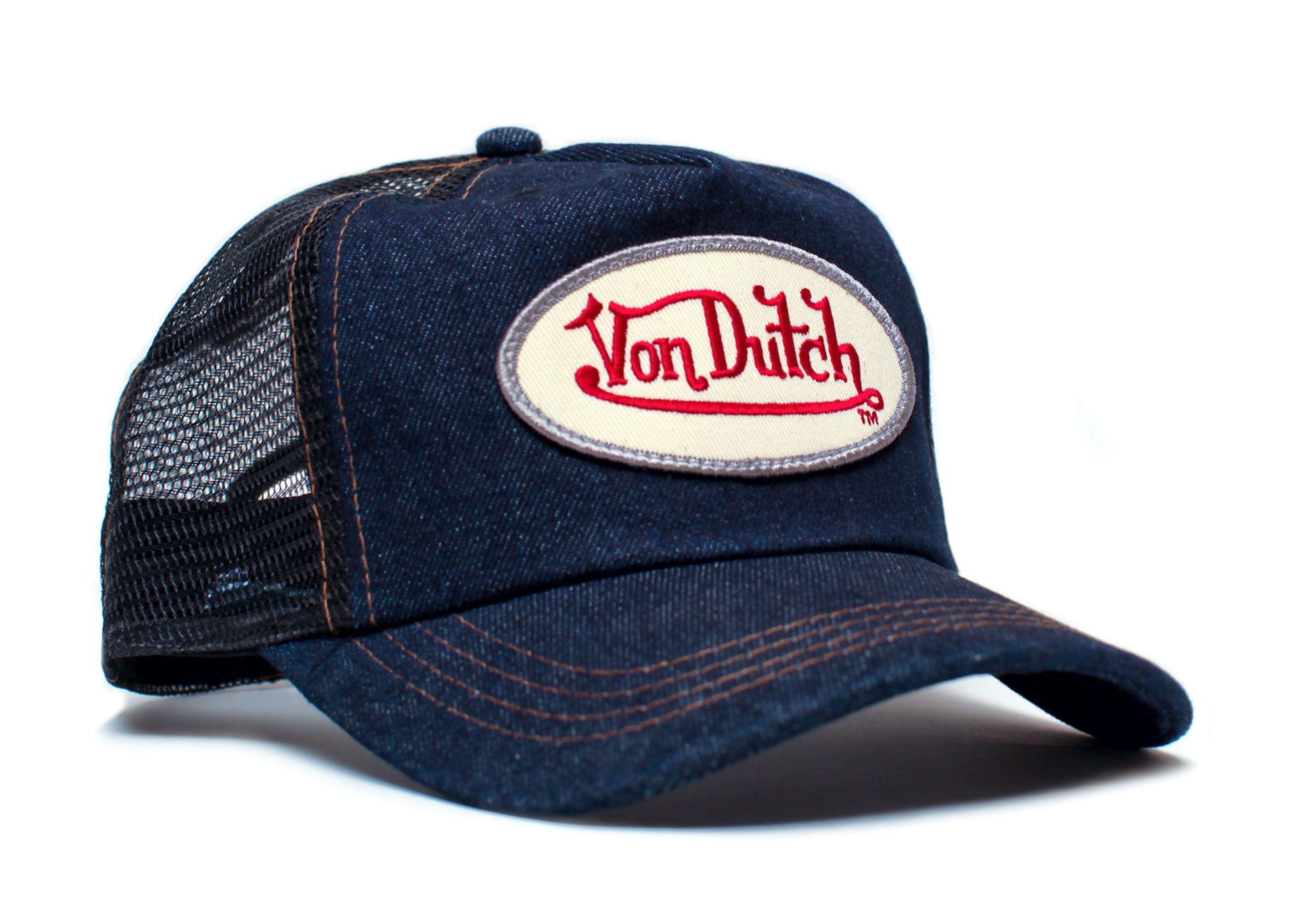 Von Dutch Vintage Von Dutch Navy Denim Y2K Hat Size ONE SIZE - 1 Thumbnail