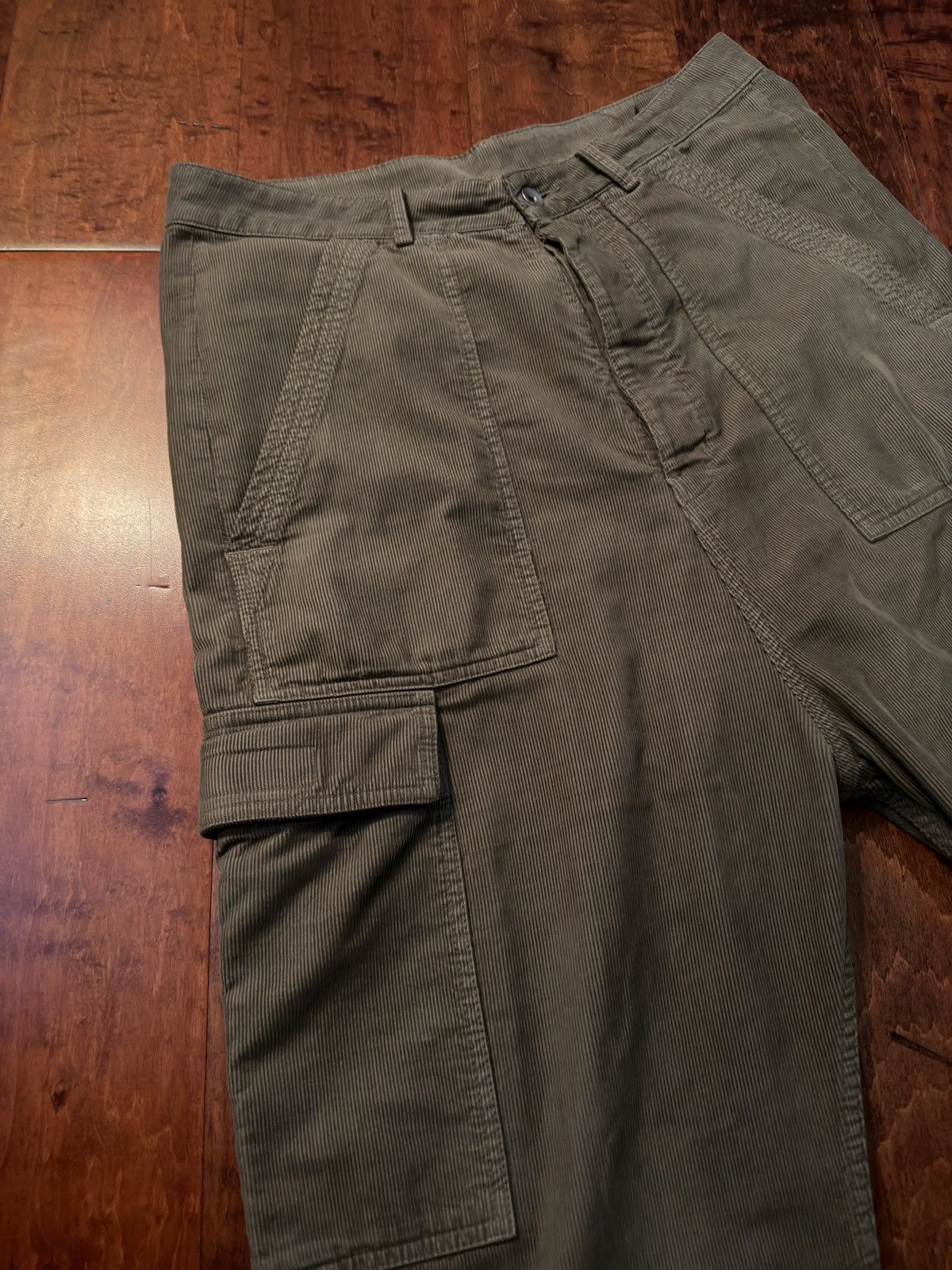 Rick Owens Rick Owens Brown Cargo Corduroy Pants Size US 32 / EU 48 - 8 Thumbnail